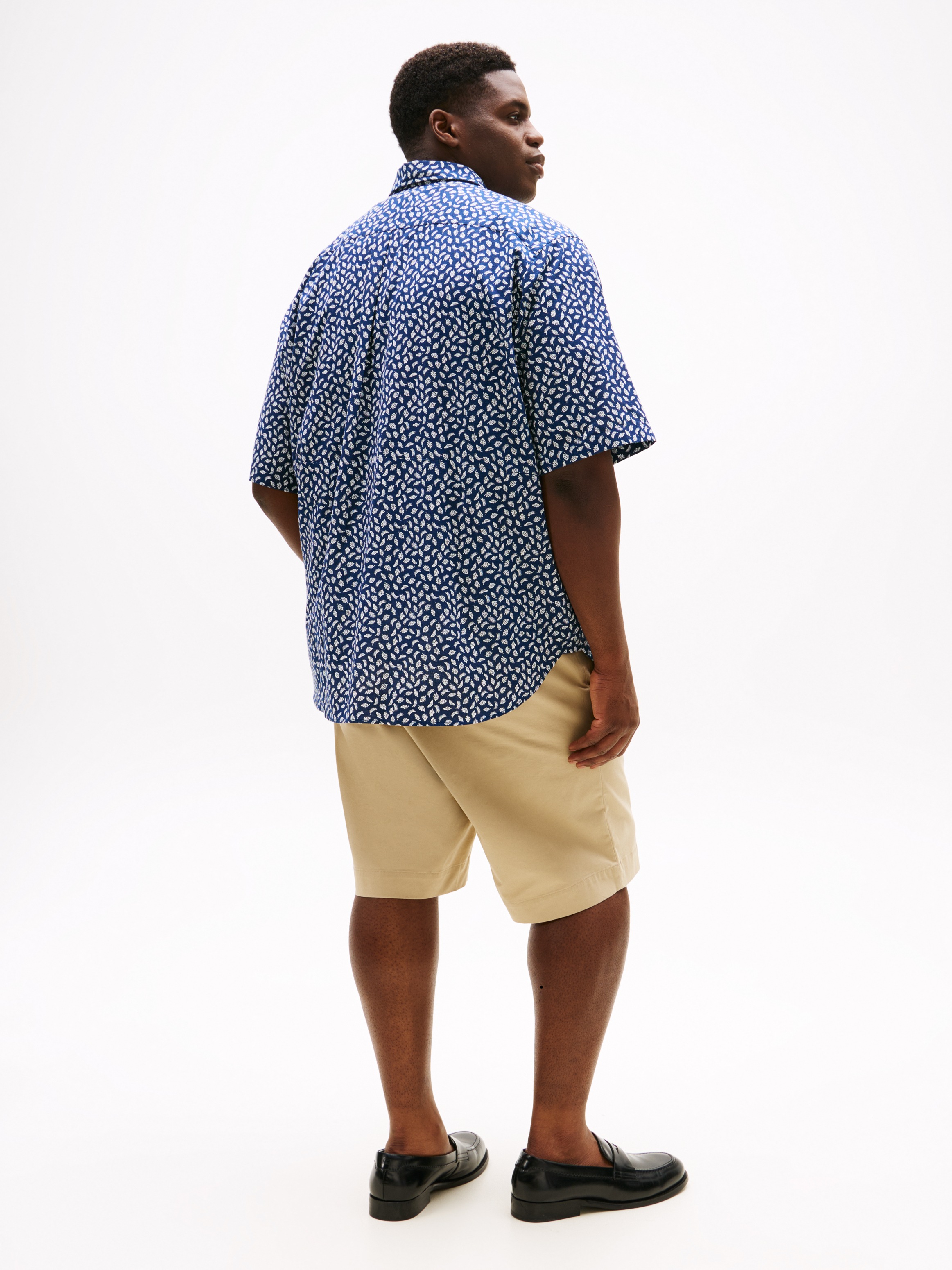 Tommy Hilfiger Big & Tall Kurzarmhemd »BT-LINEN BLEND AOP SS RF SHIRT-B«, Große Größen