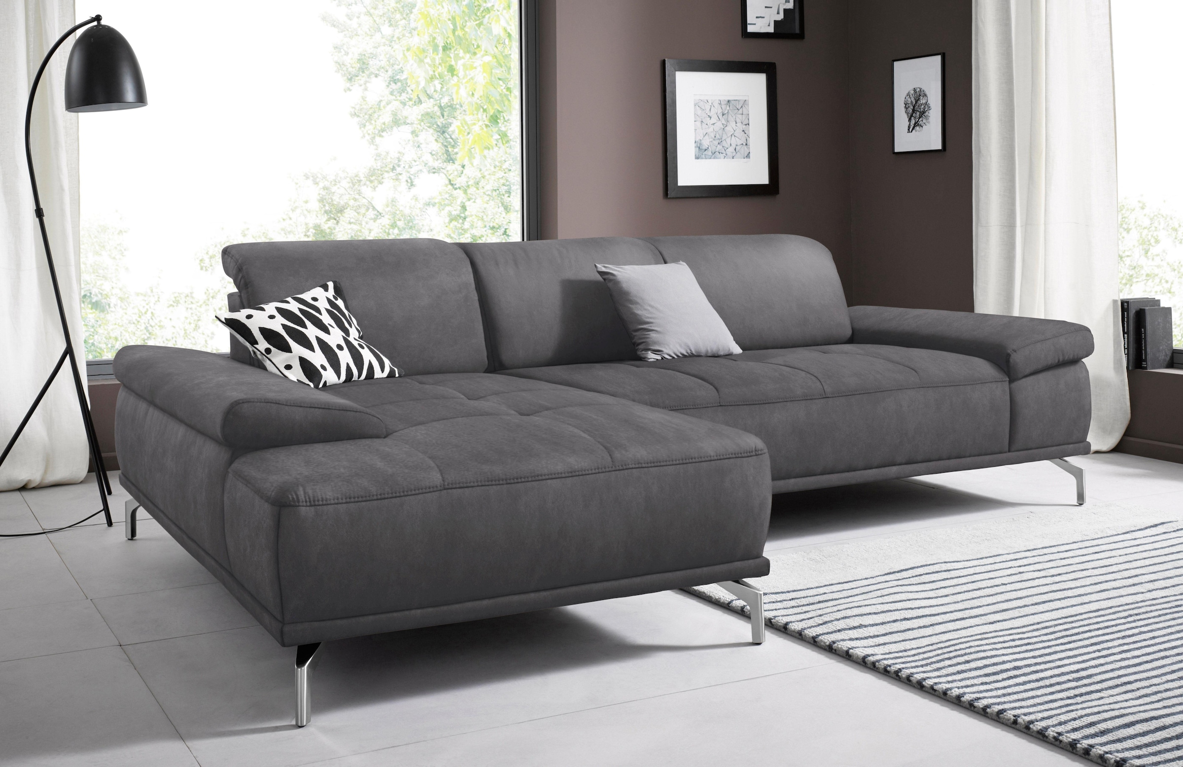 Places of Style Ecksofa »Caluna«, Inkl.Sitztiefenverstellung, wahlweise mit günstig online kaufen