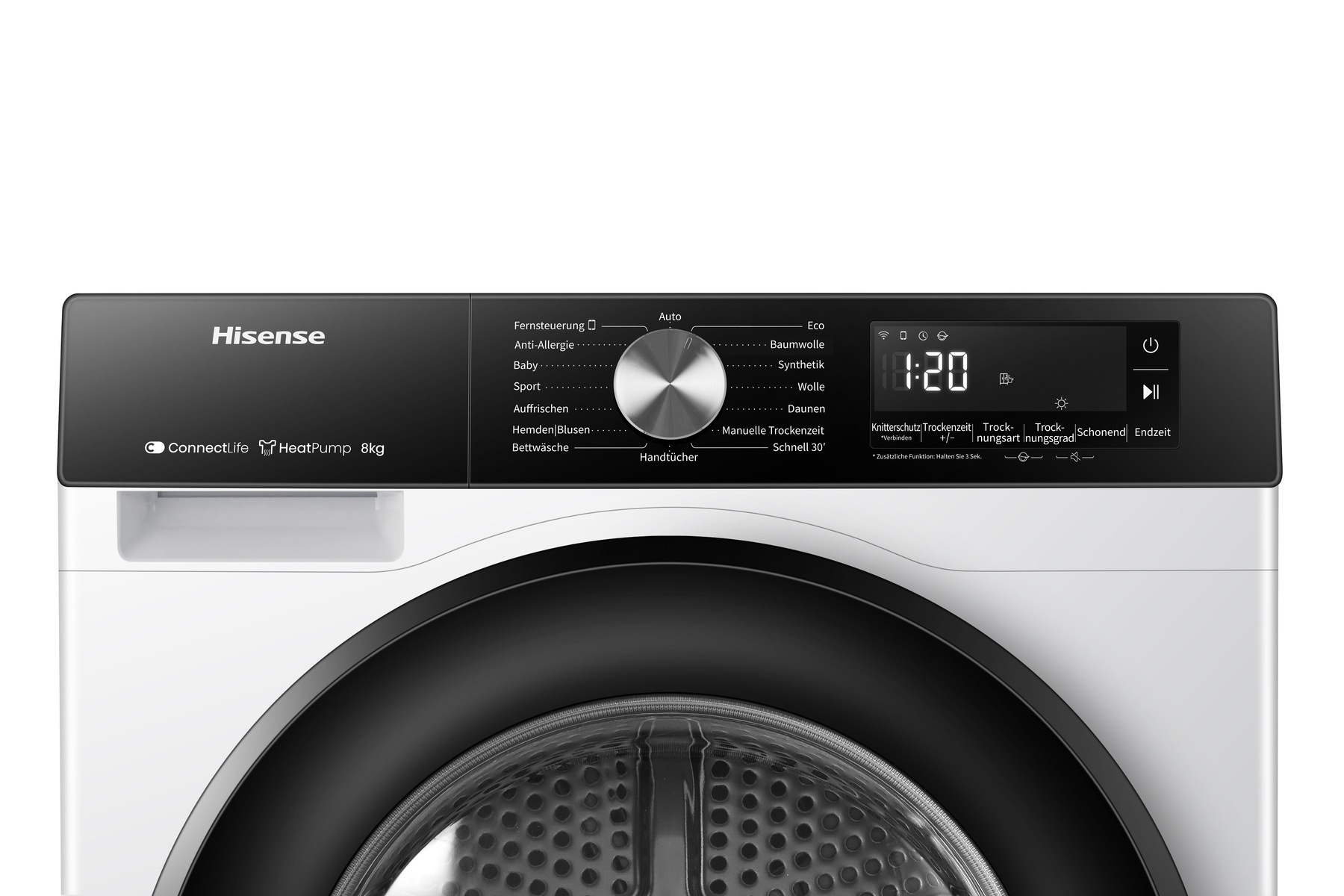 Hisense Wärmepumpentrockner »DH3S802BW3« 3S Serie 8kg Fassungsvermögen
