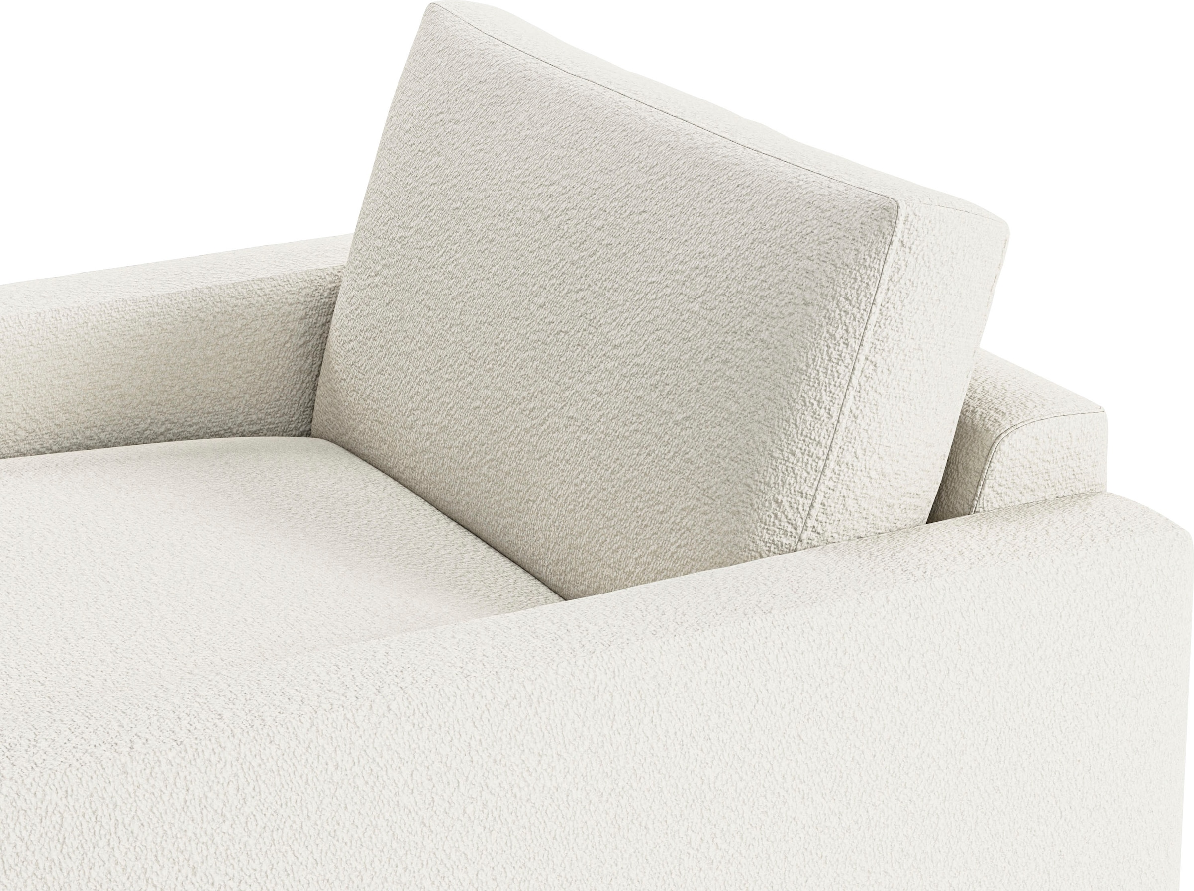 INOSIGN Chaiselongue »Downtown Loungemöbel zum Relaxen, B/T/H: 132/170/84 cm«, auch in Bouclé, Cord und Easy care - leicht mir Wasser zu reinigen