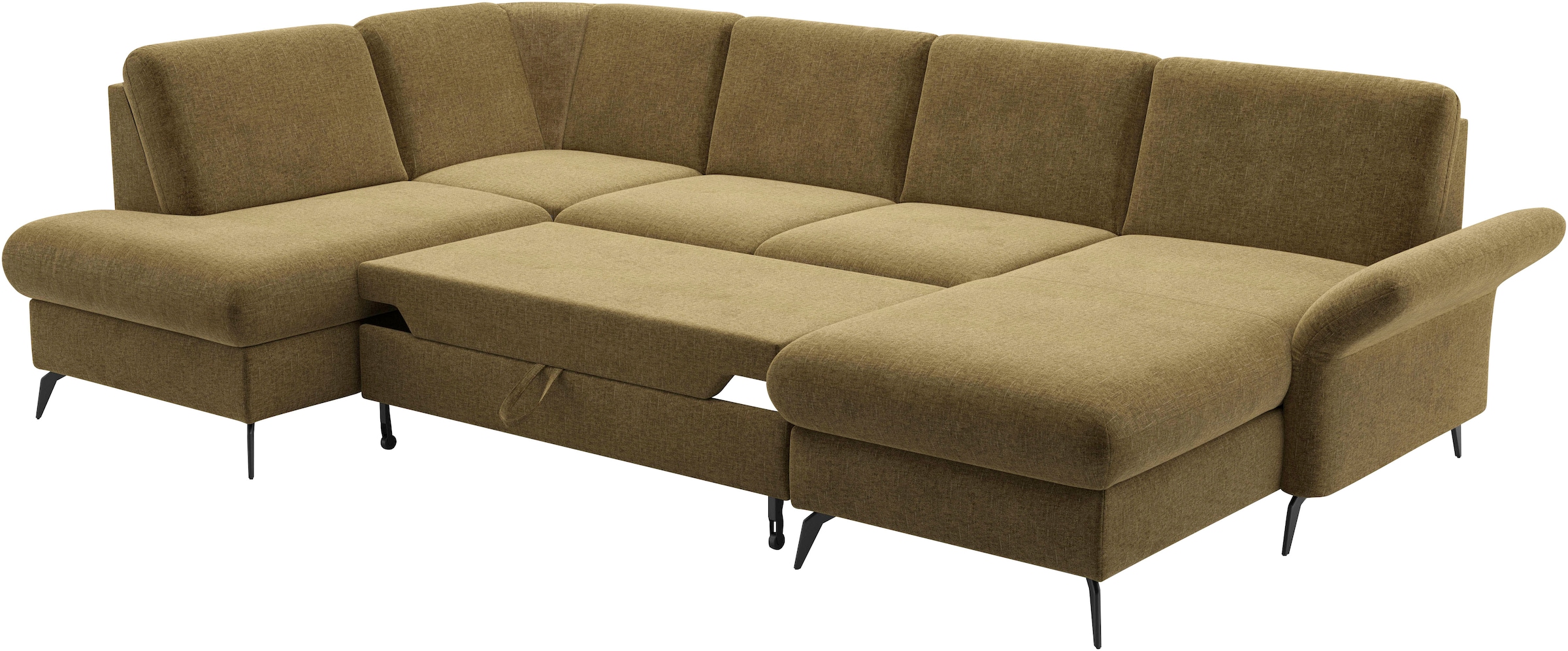 Home affaire Wohnlandschaft »Rochelle«, optional: Armteilverstellung, klappbar, Bettkasen