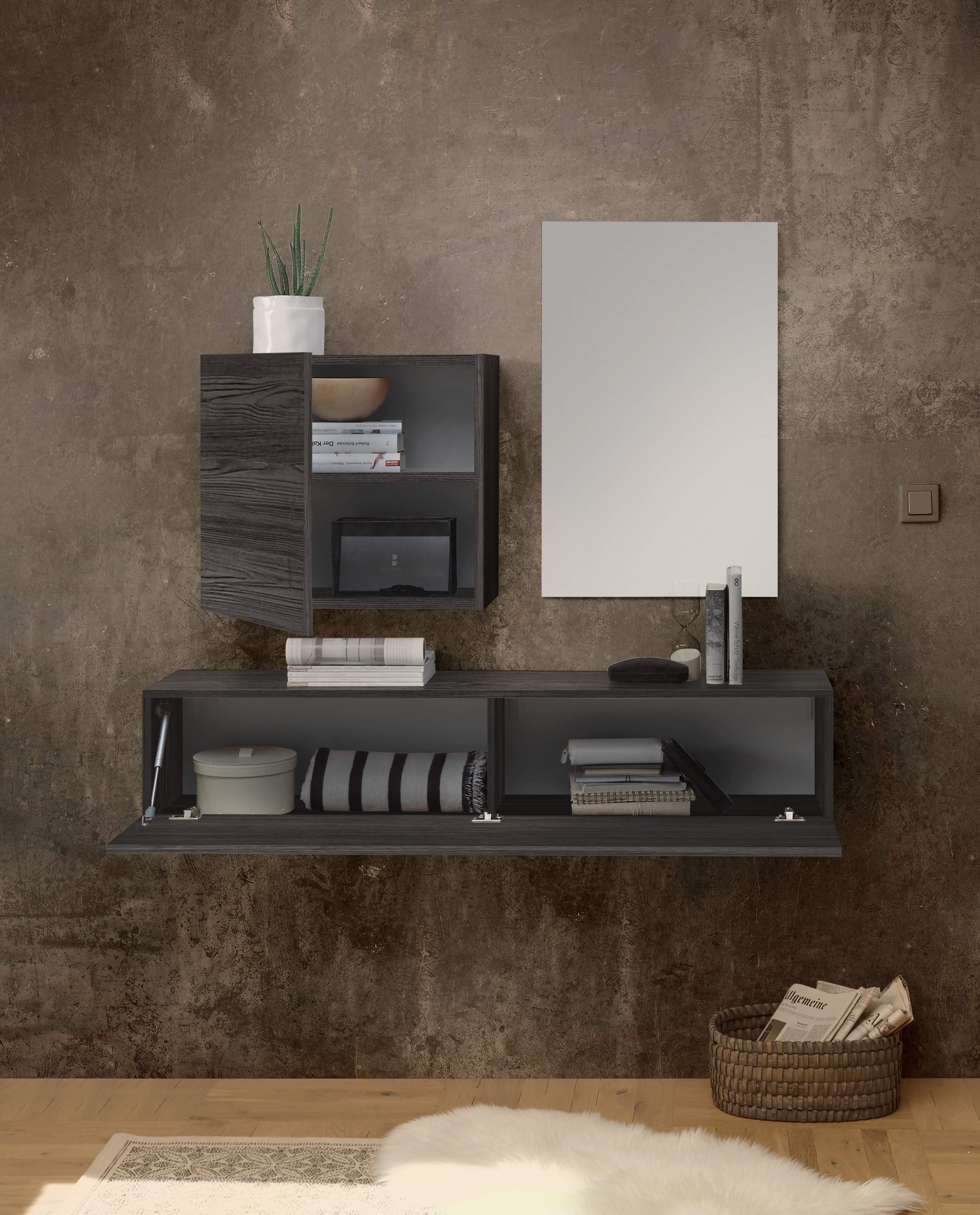 INOSIGN Klapphängeschrank »City«, Breite 138 cm