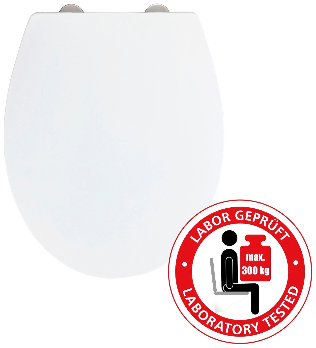WENKO WC-Sitz »Ostuni«, (1 St.), Thermoplast, belastbar mit 300 kg, mit Abs günstig online kaufen