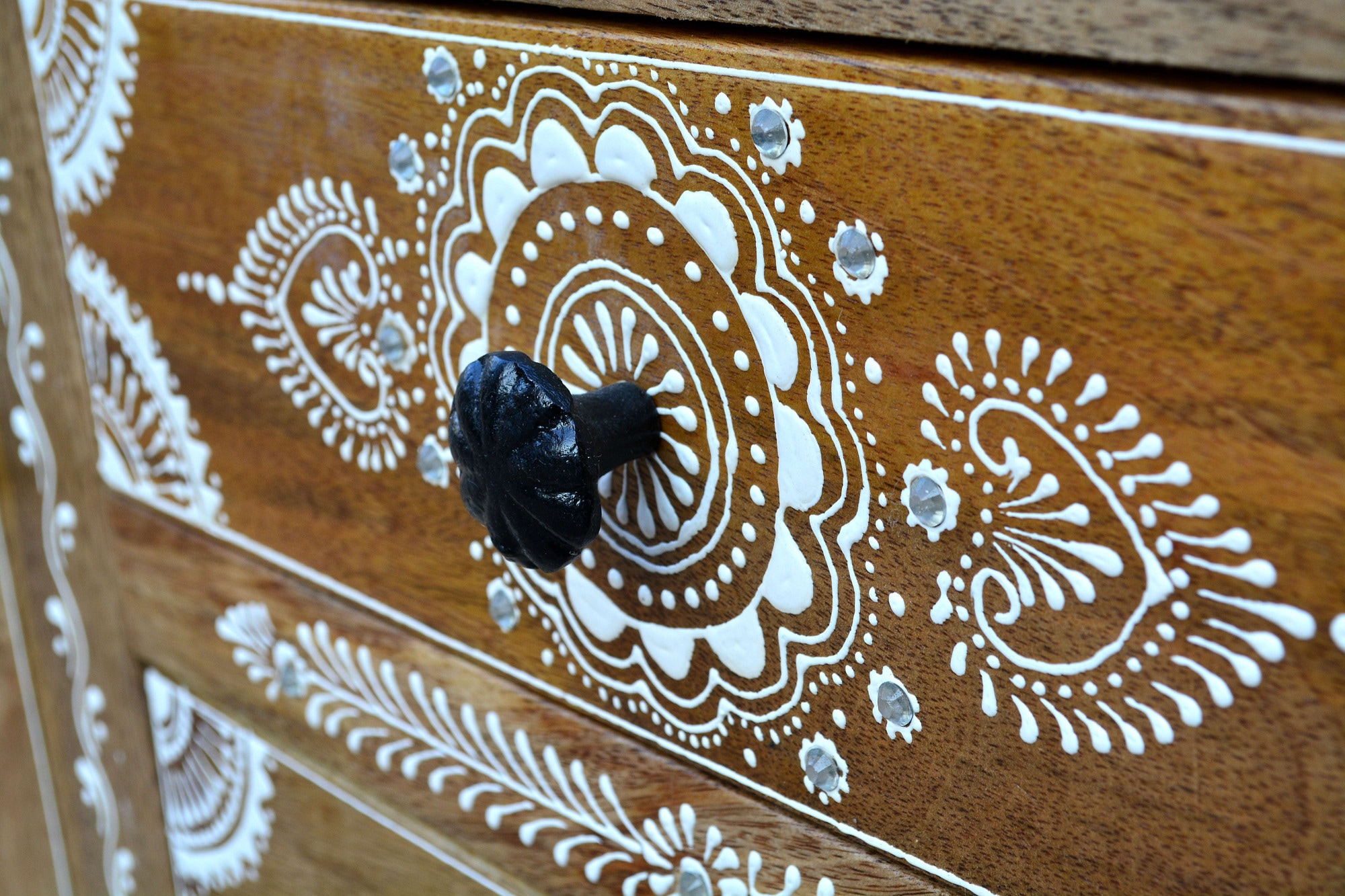 Home affaire Sideboard »Gullaba«, Kommode, Hand bemalt, Breite 140 cm