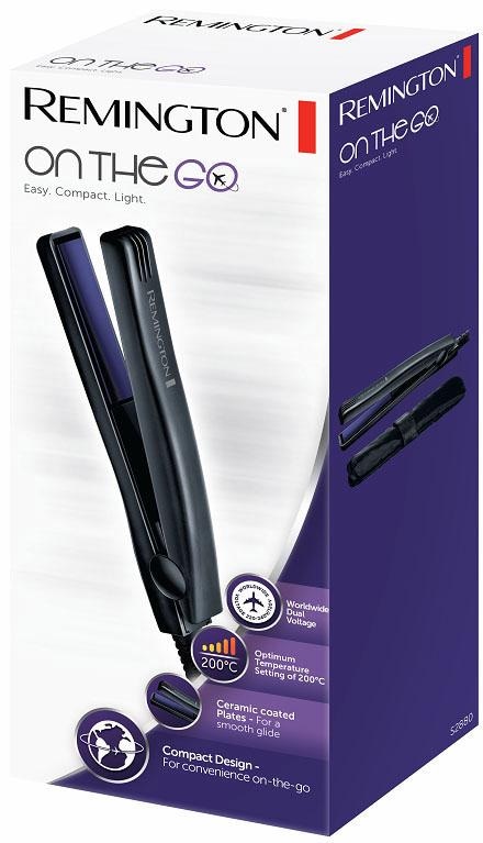 Remington Mini-Reiseglätteisen »S2880«, Keramik-Beschichtung, Mini-Reise-Haarglätter, On The Go, Frauen & Männer Haarstyling