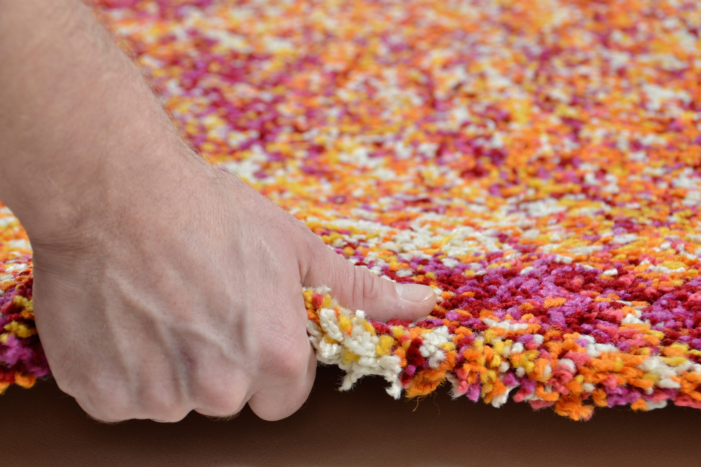 THEKO Hochflor-Teppich »Color Shaggy 521«, rechteckig, 35 mm Höhe, handgewebt, ideal im Wohnzimmer & Schlafzimmer