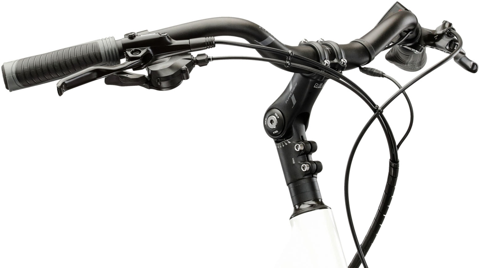 Kross »E-Trekkingbike Damen Trans Hybrid 1.0 28" weiß 8 Gänge« 8 Gang Shimano ACERA M3020 Schaltwerk Kettenschaltung Heckmotor 250 W Pedelec, Elektrofahrrad für Damen