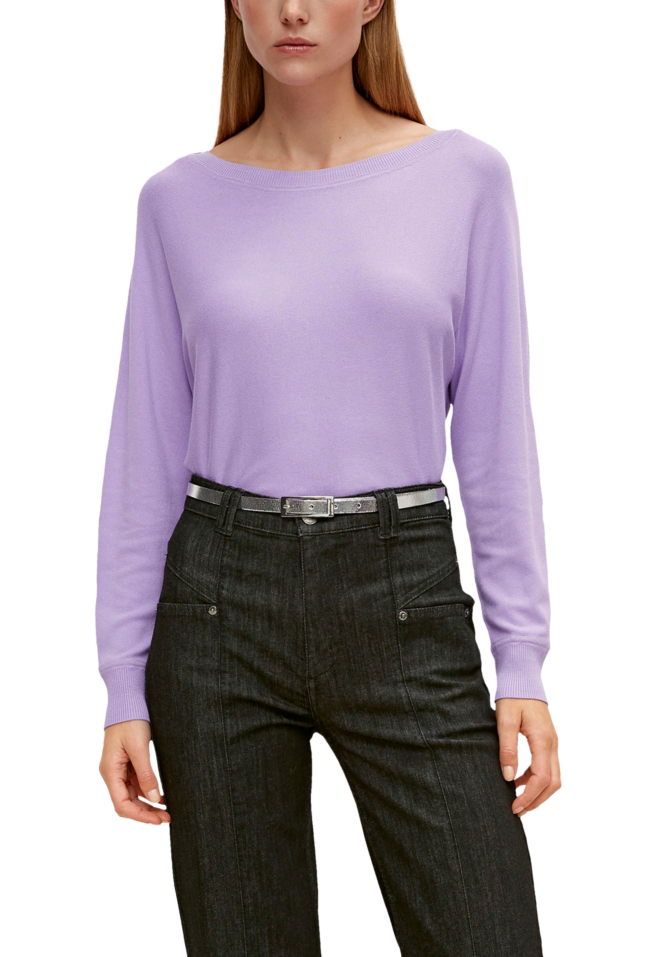 Comma Strickpullover »Shirt mit Glitzergarn«, mit Glitzergarn kaufen