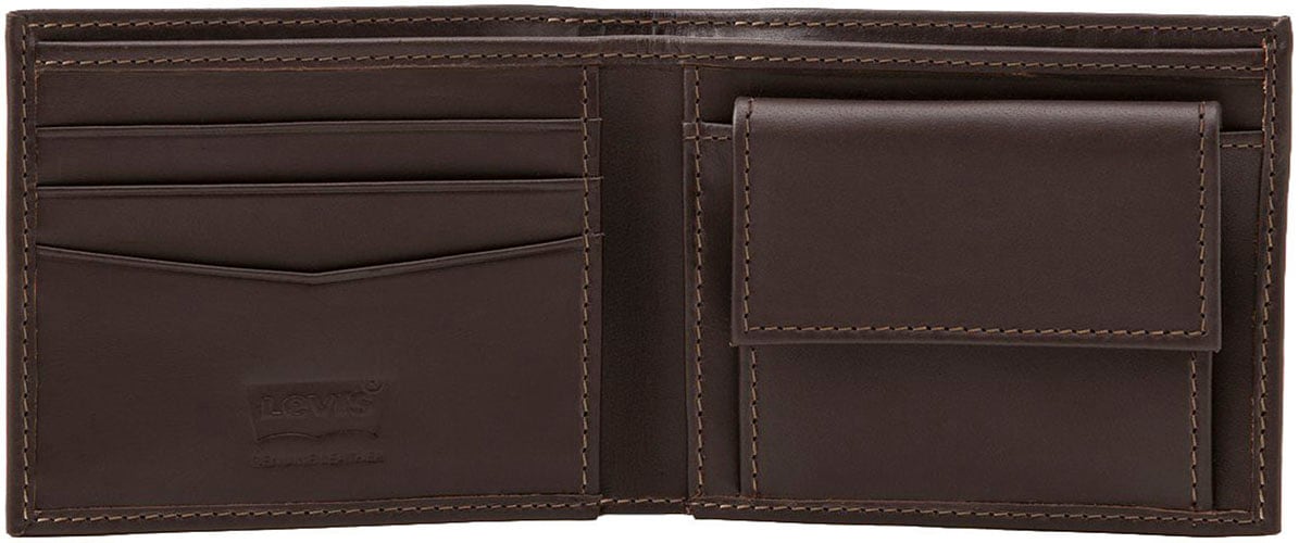 Levi's® Geldbörse »LEVI'S® CASUAL CLASSICS HUNTE COIN BIFOLD - BATWIN« im praktischem Format Geldbeutel Portemonnaie Herrenbörse Leder