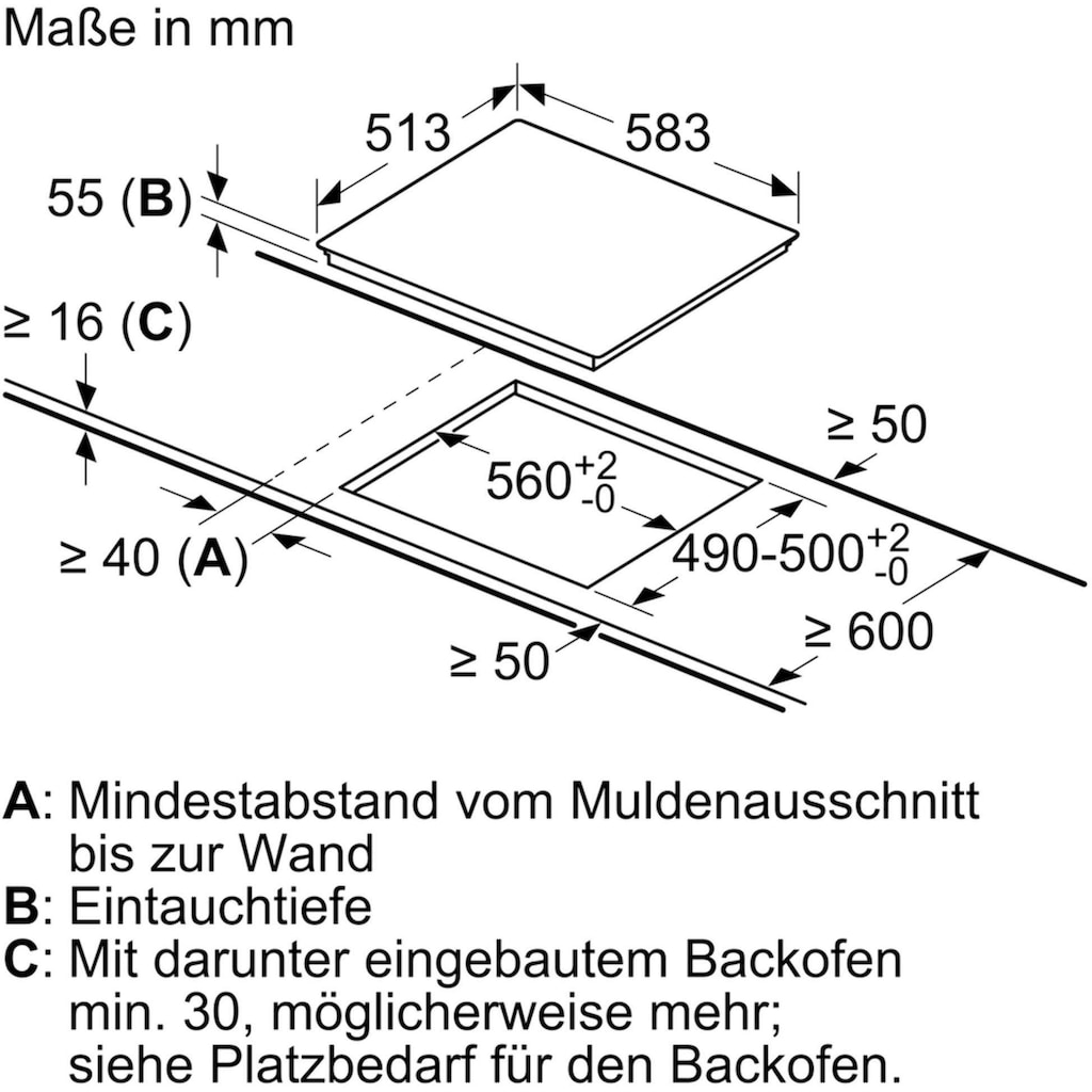 NEFF Flex-Induktions-Kochfeld von SCHOTT CERAN® »T66BT6QN2«, T66BT6QN2