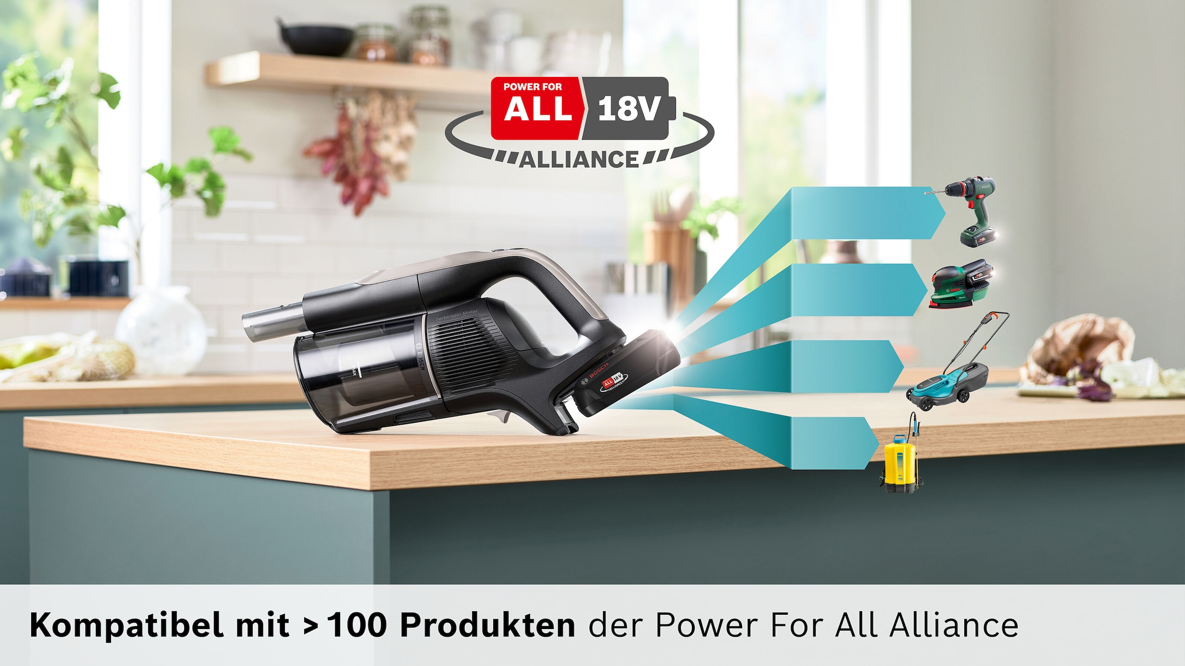 BOSCH Akku-Stielstaubsauger »Unlimited 10 BKS1051GQC, MicroClean™ Technology, Display, Knickrohr«, HEPA-Filtersystem, 10 Jahre Motorgarantie, Schnellladegerät, grau