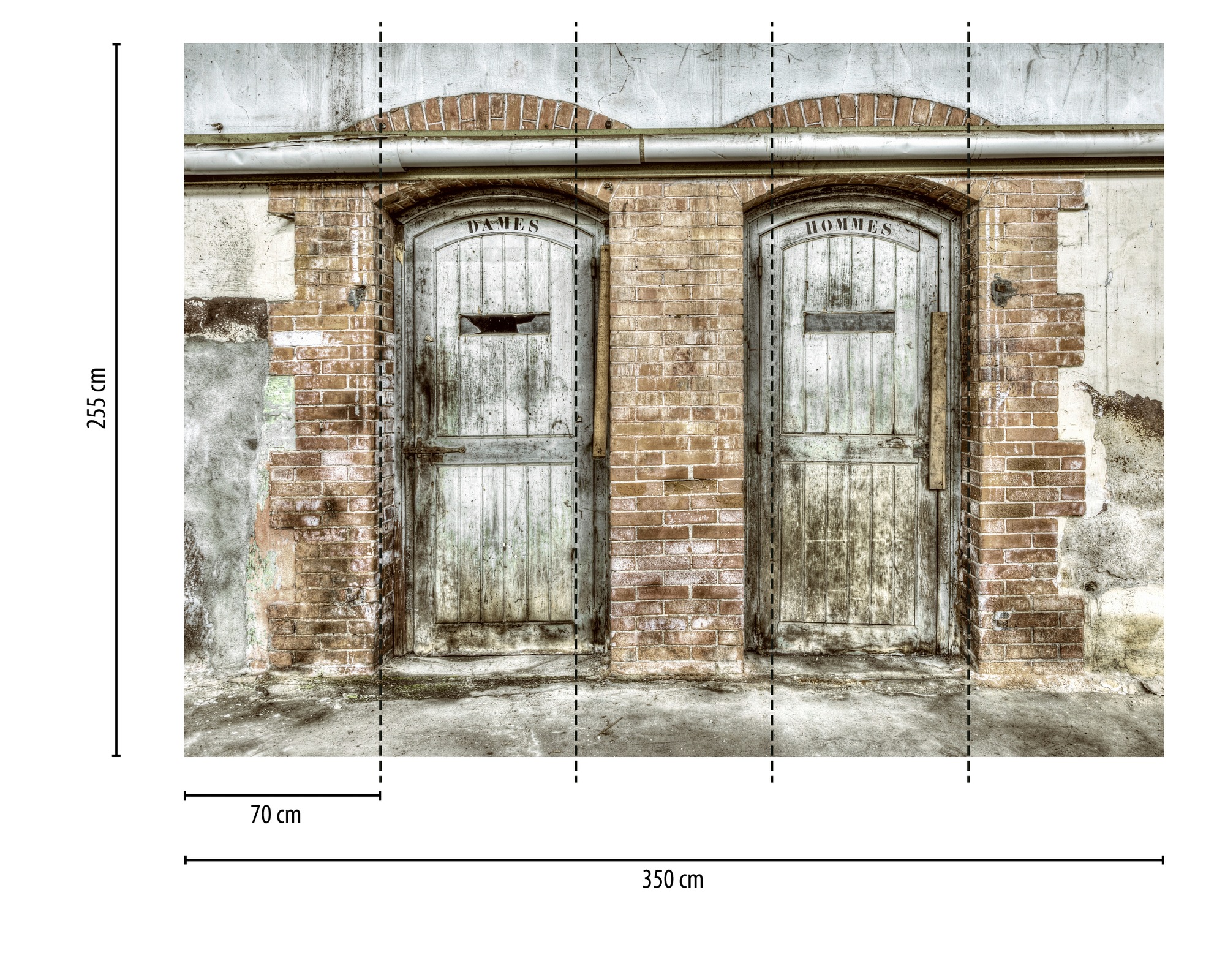 A.S. Création Vliestapete »Vintagetapete alte Türen Grau Braun Retro« matt günstig online kaufen