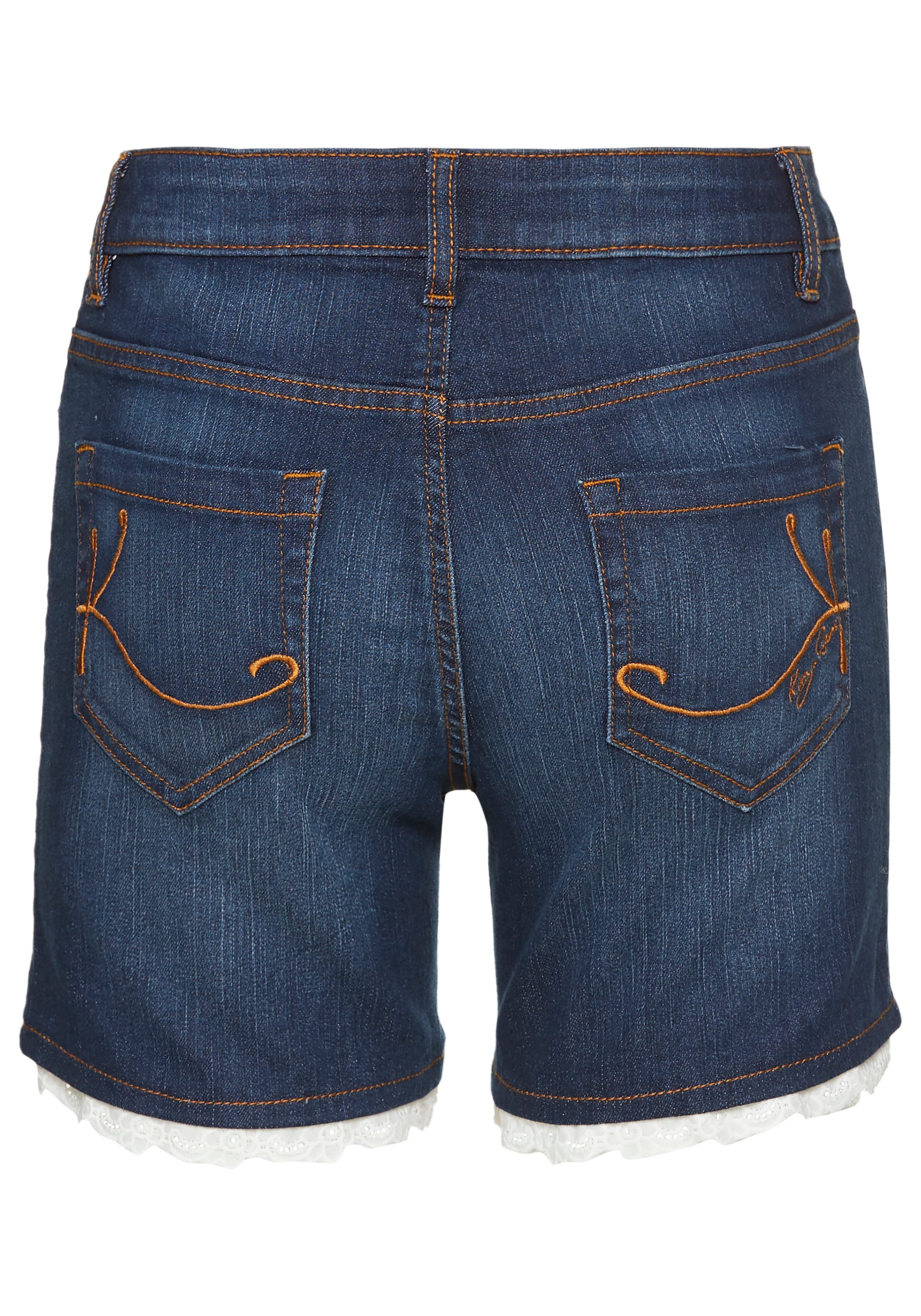 KangaROOS Jeansshorts, mit Spitze