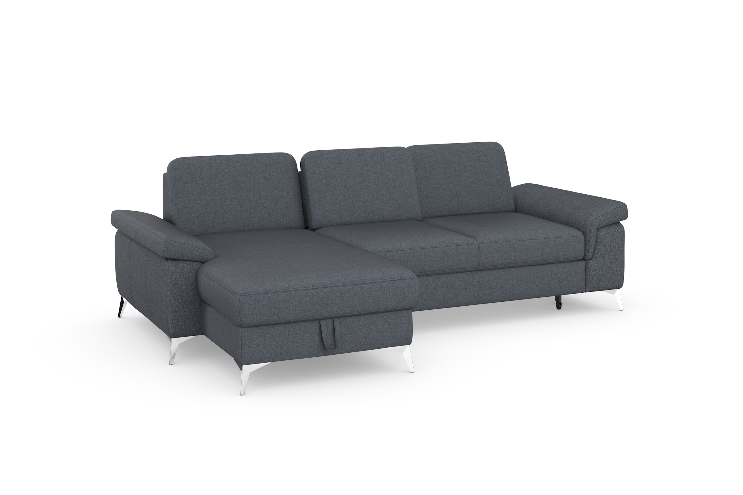 sit&more Ecksofa »Padua L-Form«, inklusive Sitztiefenverstellung, Armteilfunktion und Federkern