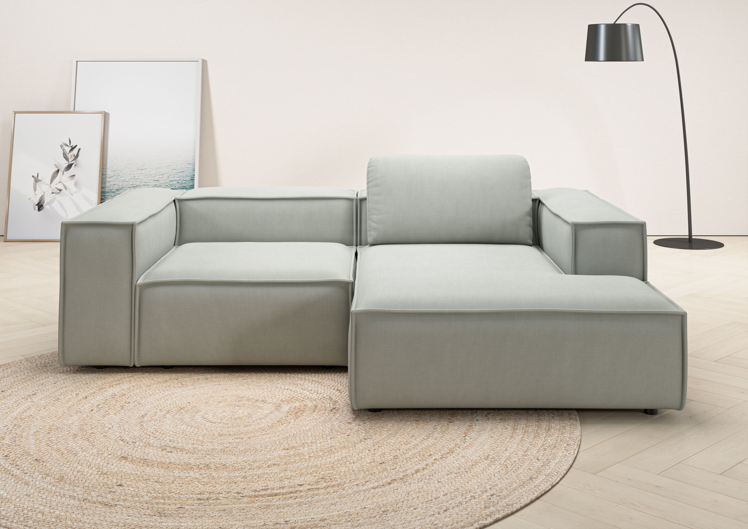 Home affaire Ecksofa »Watertown, kompakte L-Form, 246 cm breite für kleiner günstig online kaufen