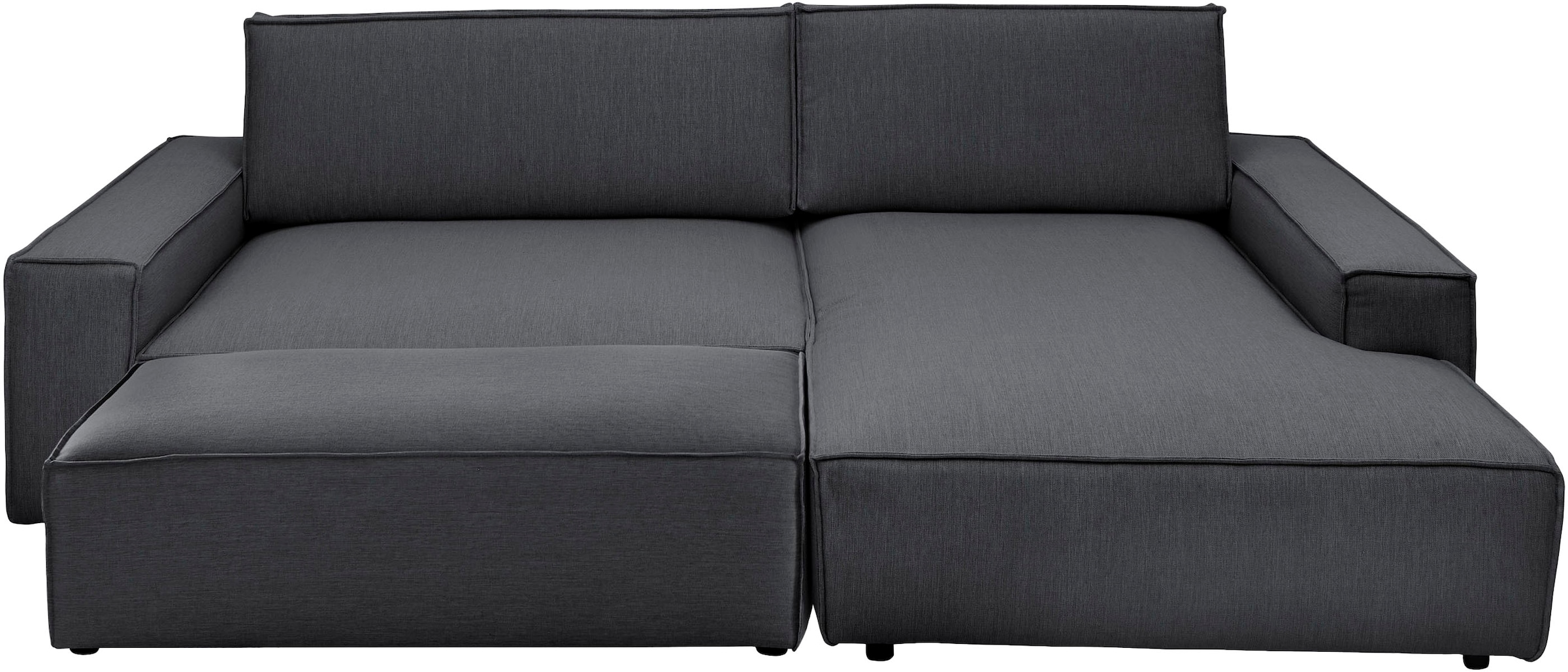 Home affaire Polsterecke »NEU: SHERWOOD XXL tief, L-Form mit Schlaffunktion, Big-Sofa mit Hocker«, (Set, 2 St.), stellbar zum Schlafsofa (Krokodilverbinder), Cord, Leinenoptik