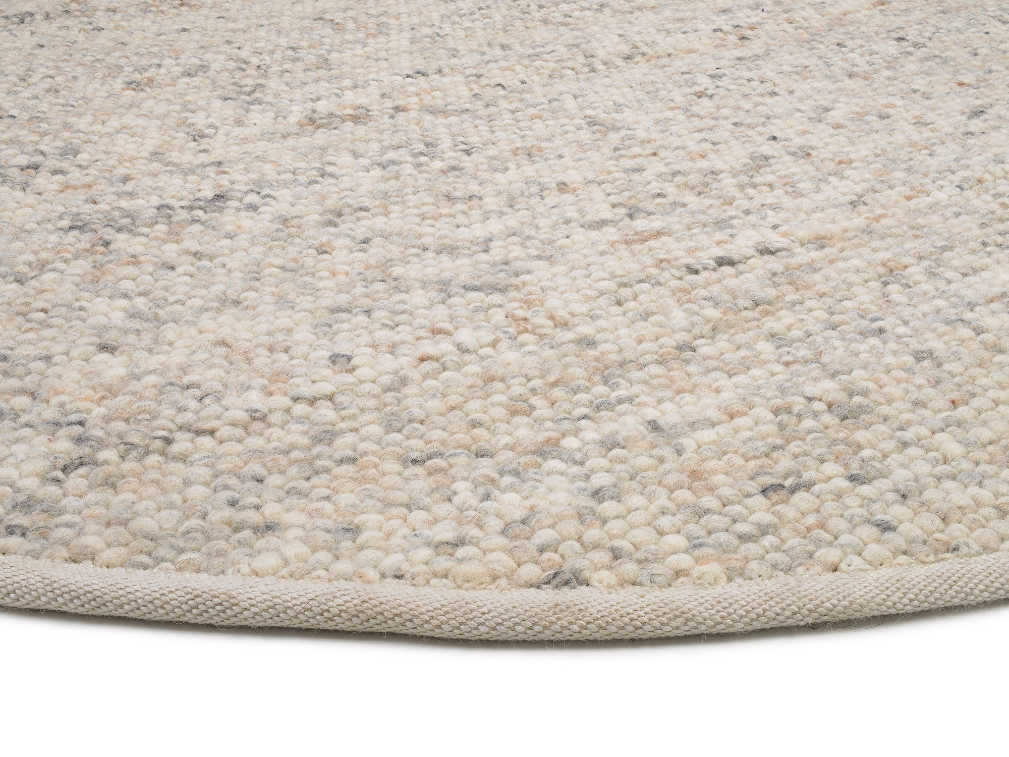 OCI DIE TEPPICHMARKE Teppich »FAVORIT« rund 12 mm Höhe Handweb-Teppich aus Indien, handgewebt, hochwertig verarbeitet