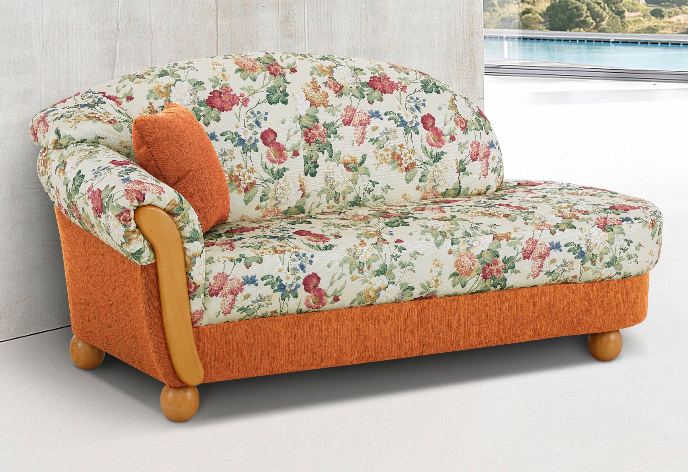 Home affaire Ottomane »Milano, bequemes solitär Sofa im Landhaus-Stil, B/T/ günstig online kaufen