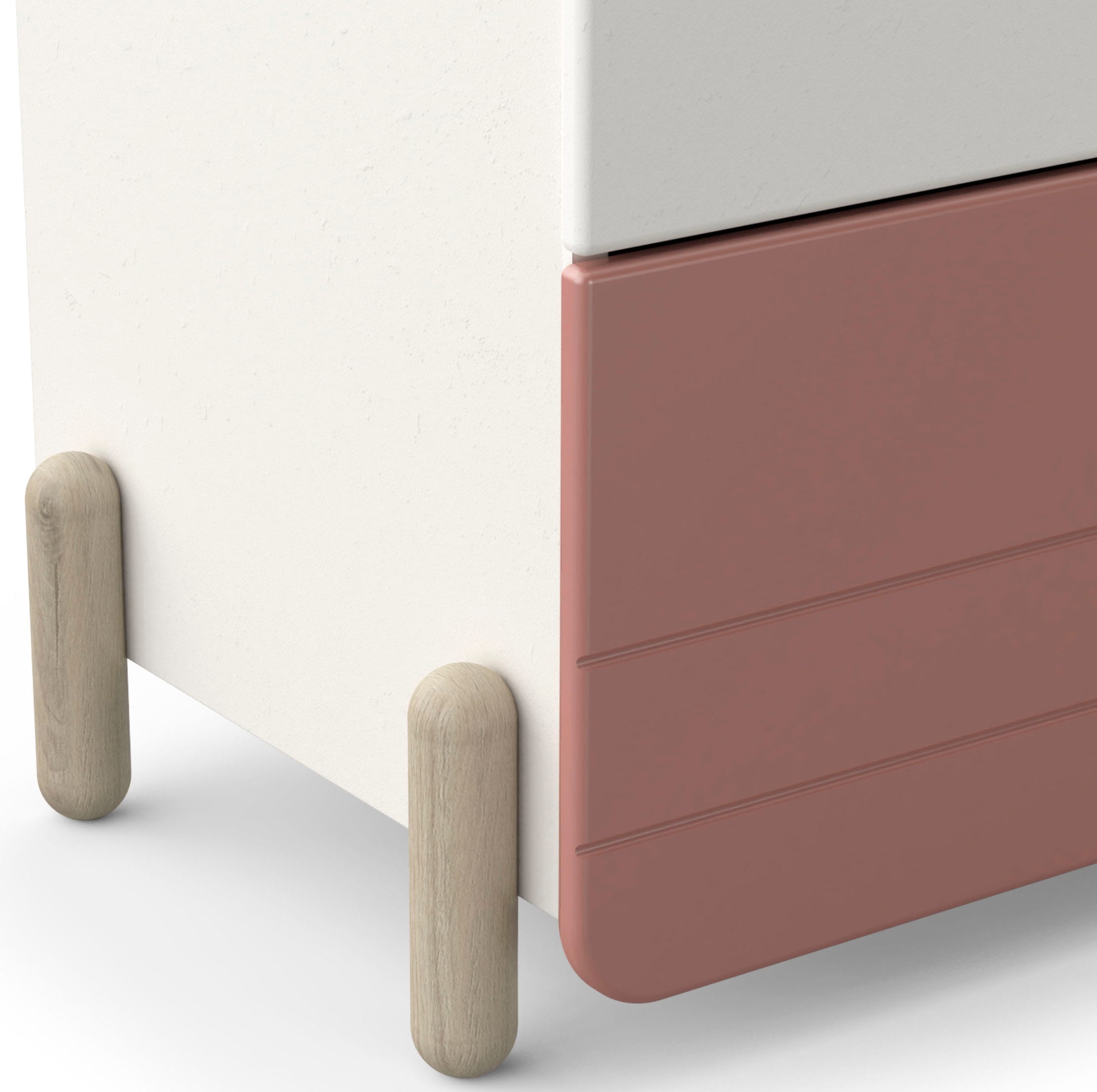 Demeyere GROUP Kombikommode »Jade«, Schublade mit Rollenauszügen, Runde Knopfgriffe mit Roségold-Finish