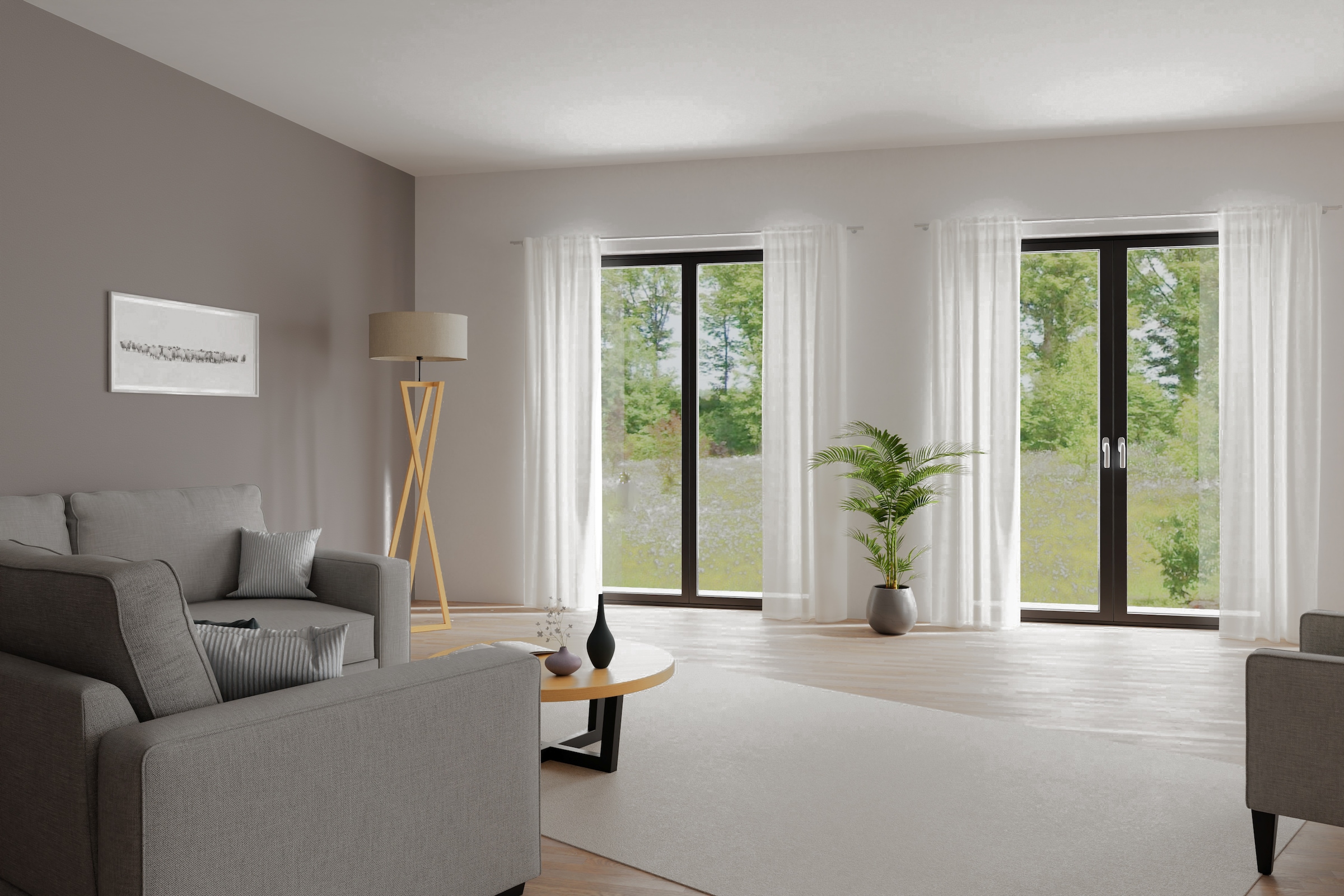 HOMING Gardine »Lian« verdeckte Schlaufen 1 Stk. tlg. Fertigschal