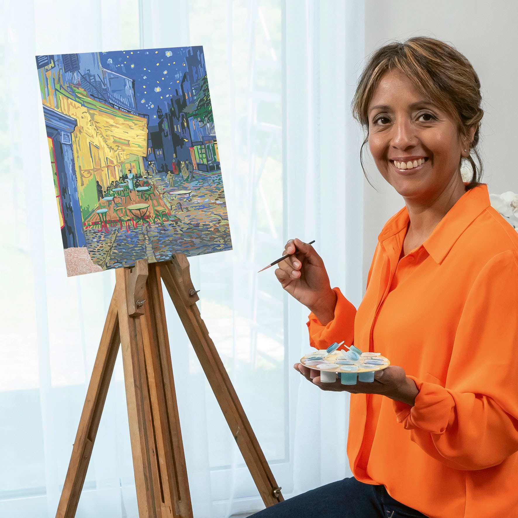Ravensburger Malen nach Zahlen »CreArt, ART Collection, Café Terrace (Van Gogh)«, Made in Europe