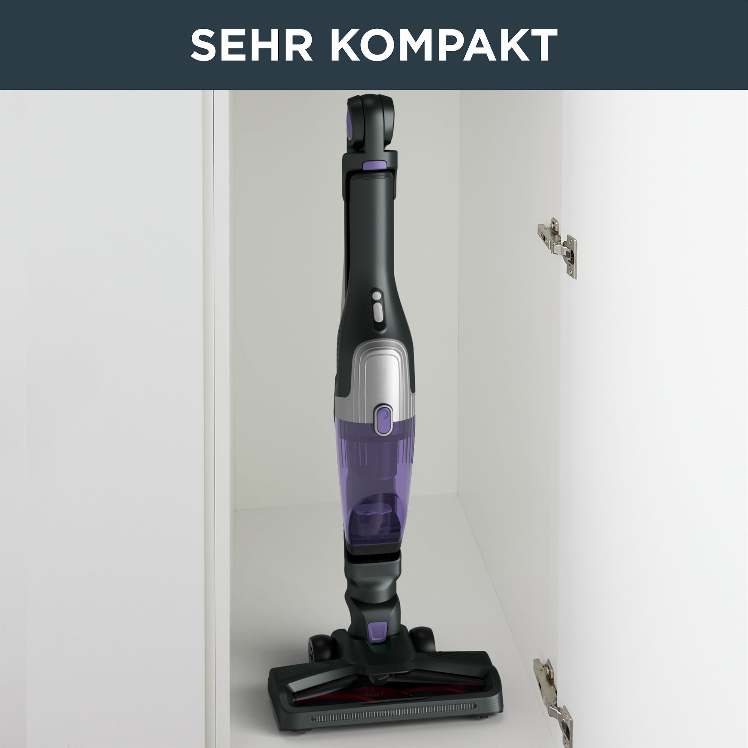 Rowenta Akku-Hand-und Stielstaubsauger »RH1238 Xtrem Compact«, leistungsstark, Bodenladestation, Multifunktionsreinigung, Flex-Gelenk