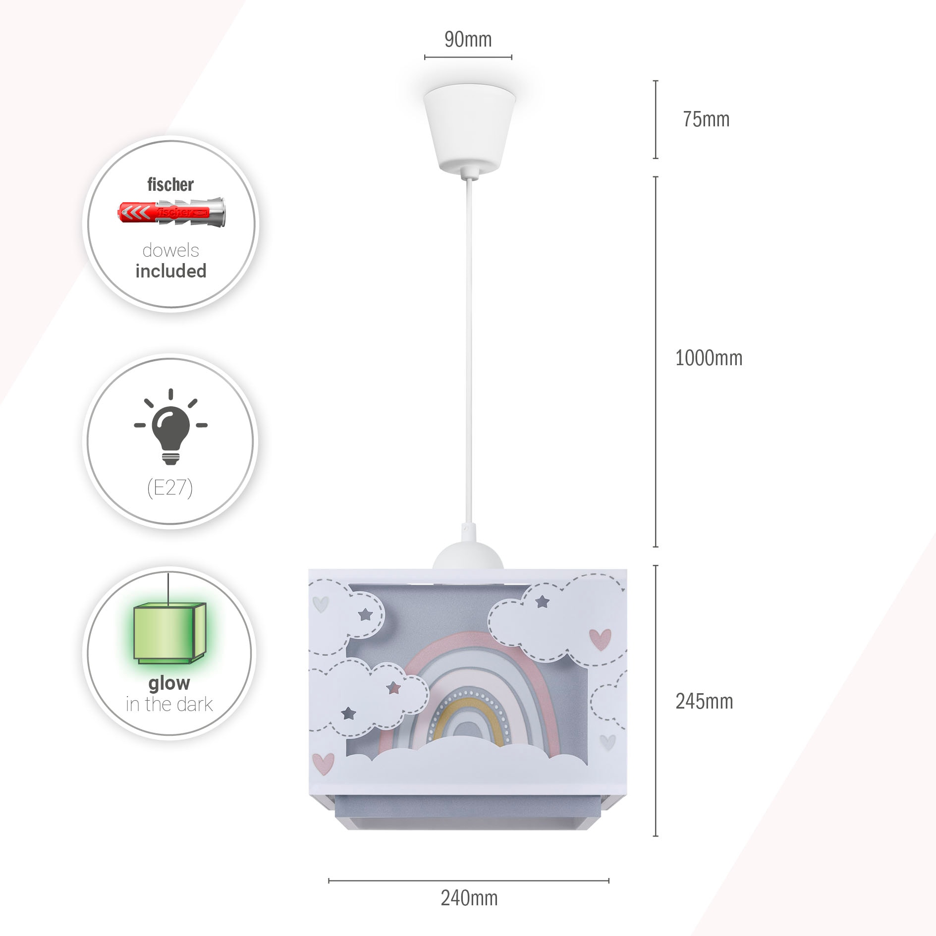 Paco Home Pendelleuchte »GRETA« E27