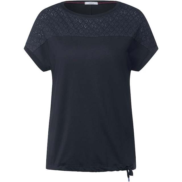 Cecil Blusenshirt, mit dekorativem Ausbrenner-Muster kaufen | T-Shirts