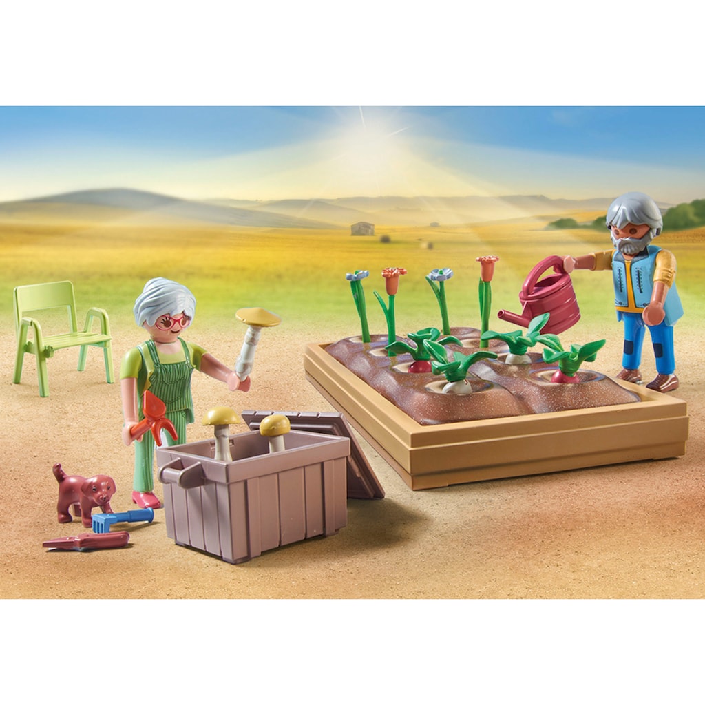 Playmobil® Konstruktions-Spielset »Idyllischer Gemüsegarten bei den Großeltern (71443), Country«, (69 St.)
