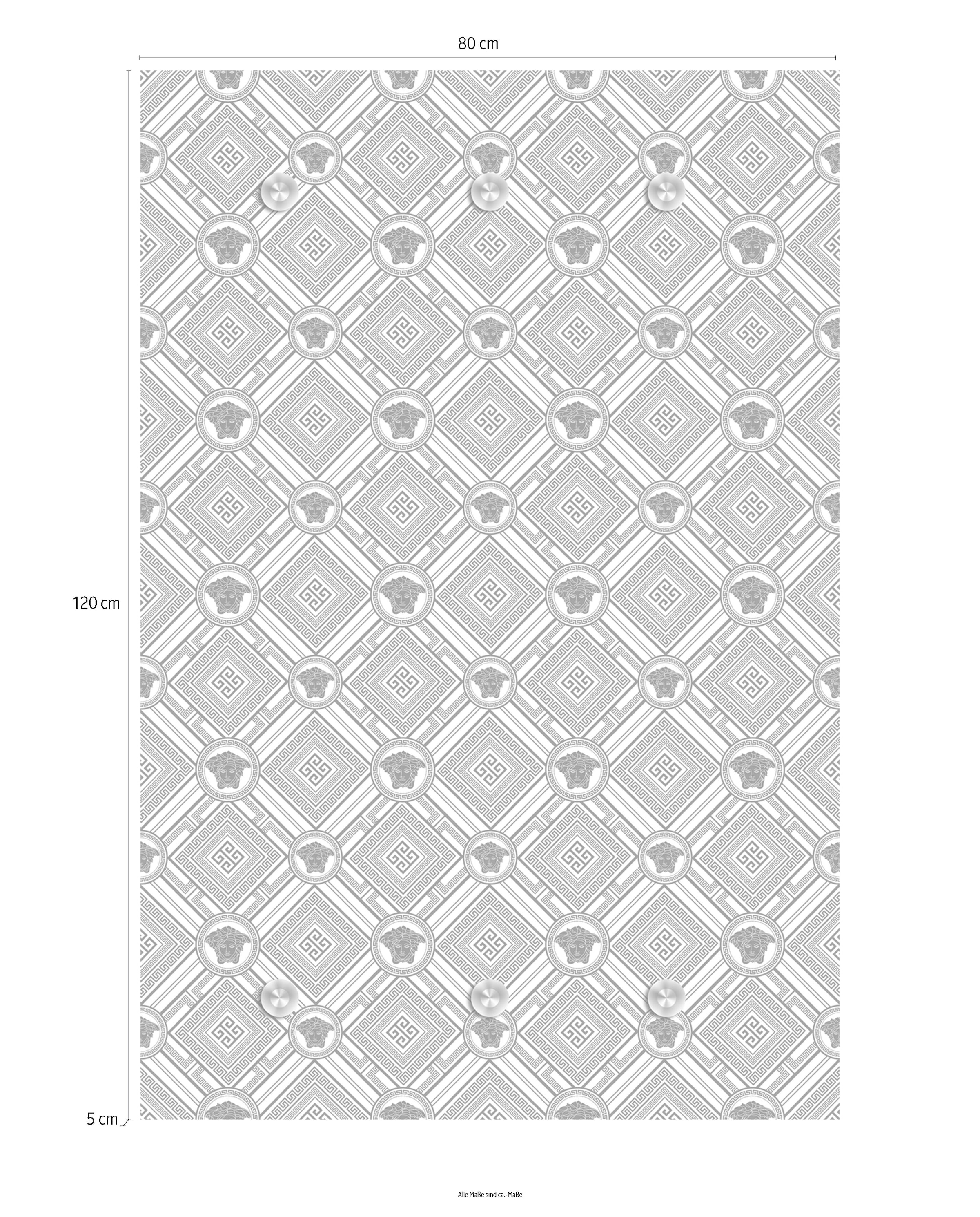 queence Garderobenleiste »Rauten«, mit 6 Haken, 80 x 120 cm