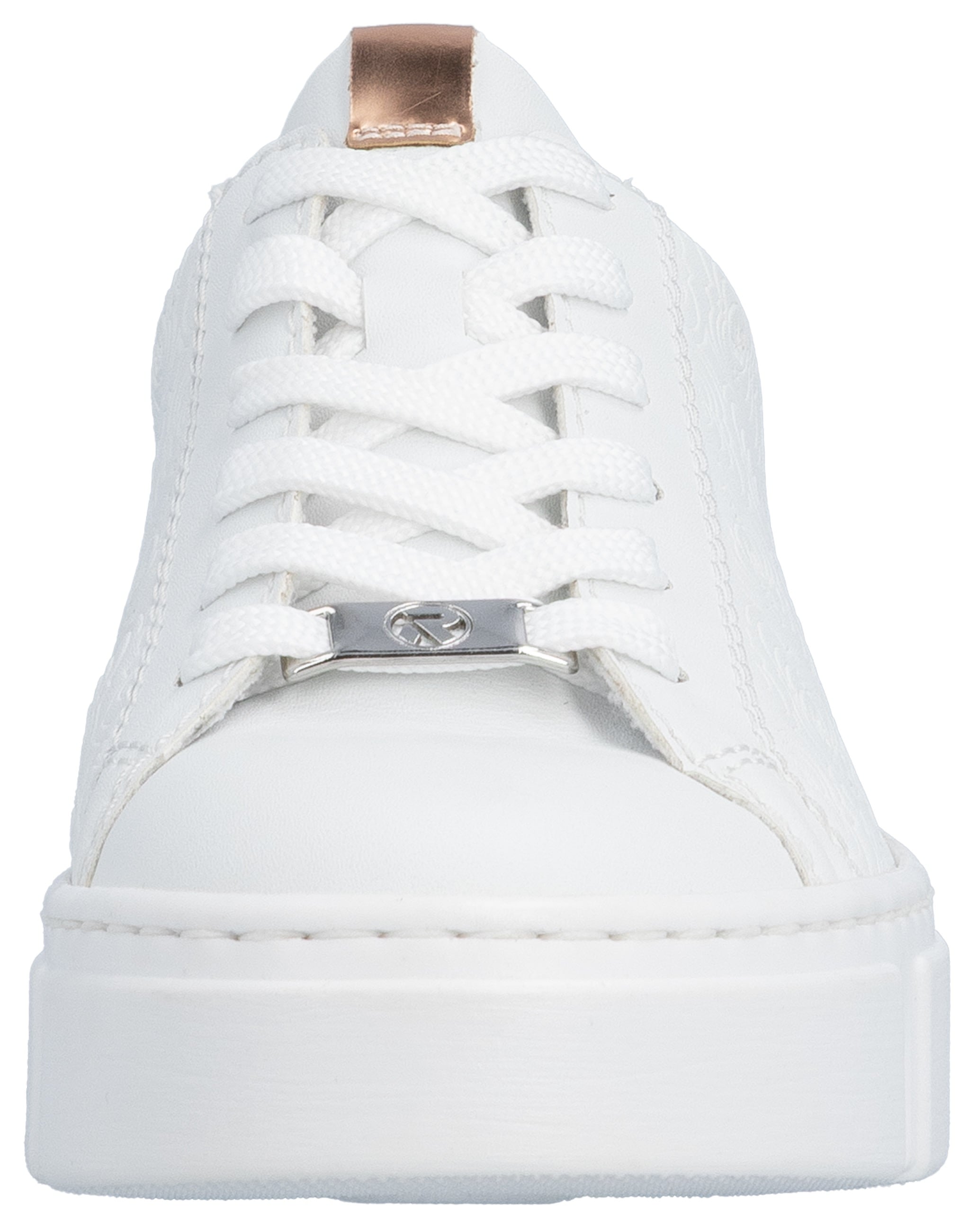 Rieker Plateausneaker  mit metallicfarbenen Akzenten, Freizeitschuh, Halbschuh, Schnürschuh