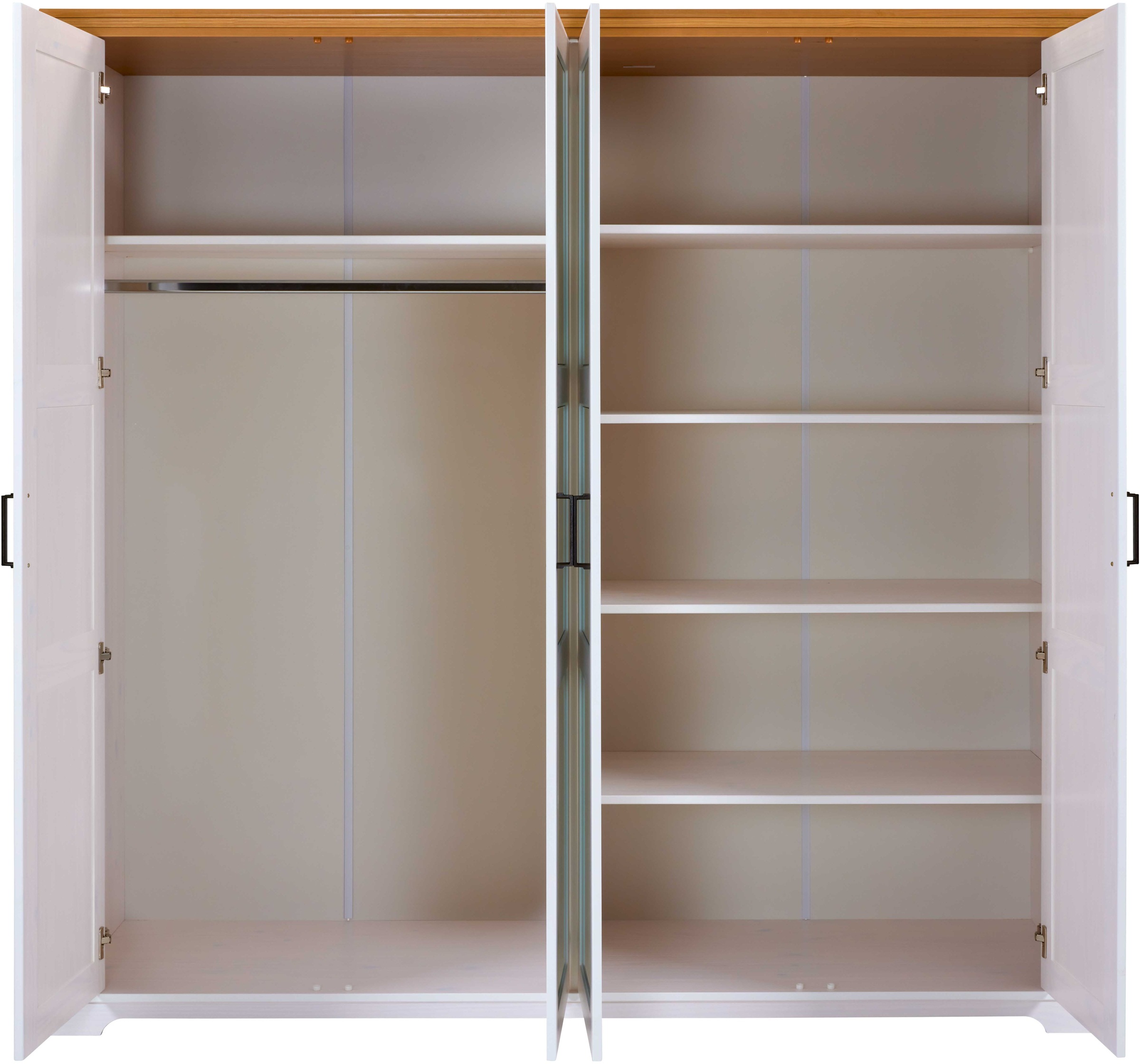 Inter Link Drehtürenschrank »Maluno« 1 Stk. tlg. Kiefer Massiv, Soft-Close, BxTxH: ca. 215,60 x 64 x 208 cm