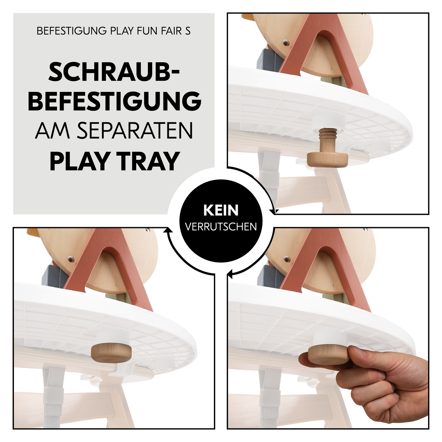 Hauck Greifspielzeug »Play Fun Fair S, hauck Animals«, für Hauck Play Tray; FSC® - schützt Wald - weltweit