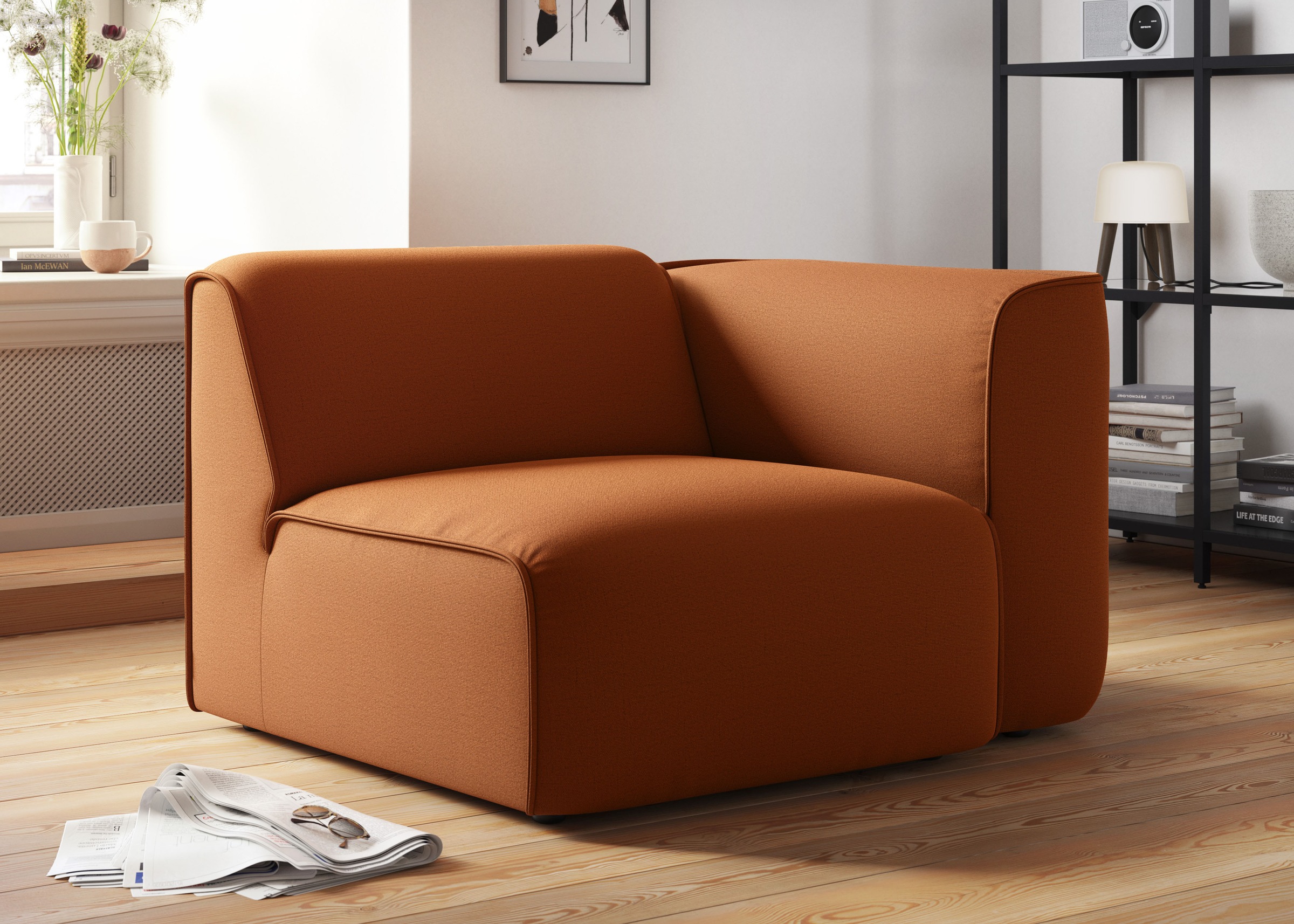 RAUM.ID Sessel »Merid Sofa-Eckelement, Maße B/T/H: 109/97/46 cm«, als Modul günstig online kaufen