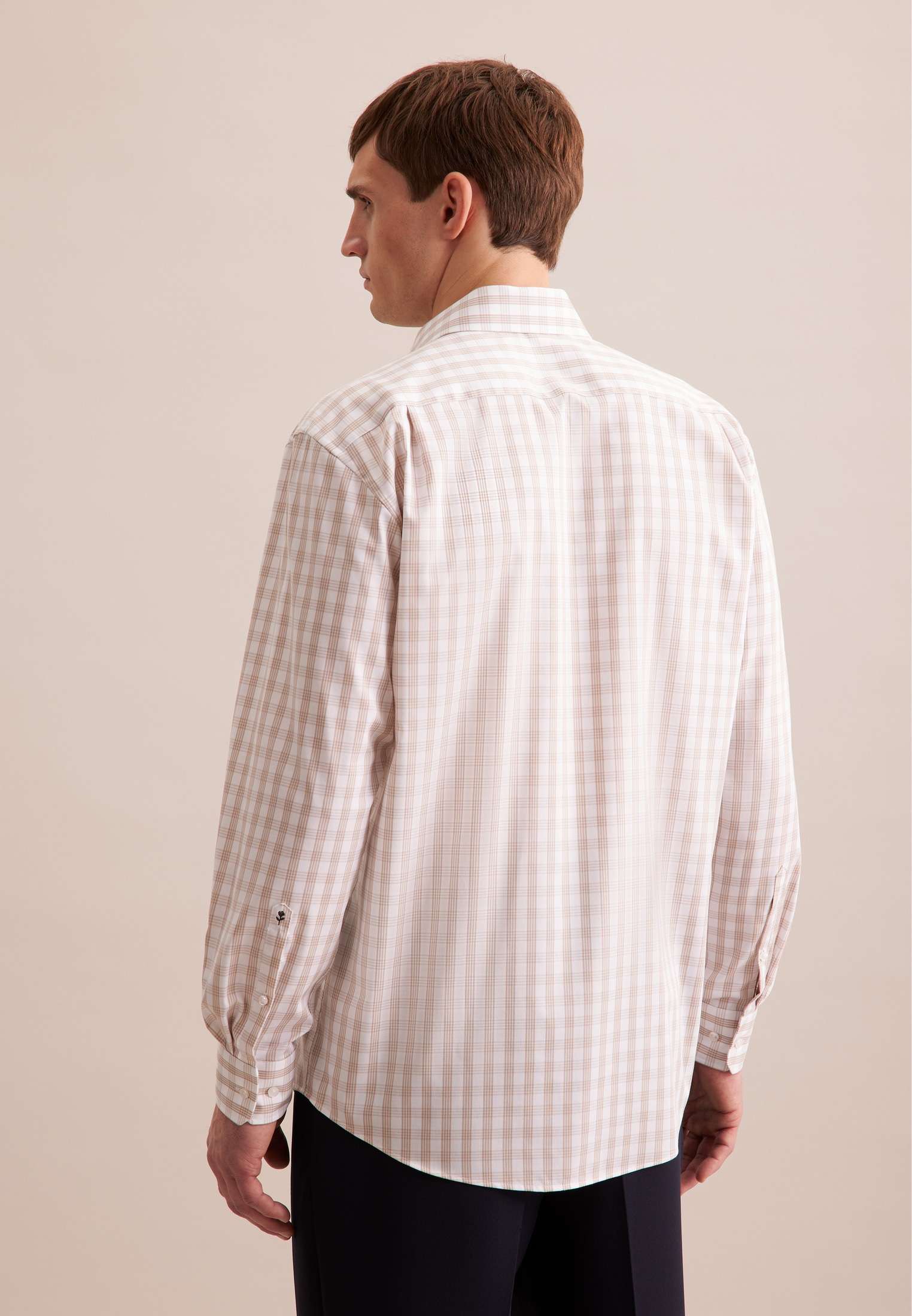 seidensticker Businesshemd »Comfort« Comfort 1/1 Kentkragen Karo