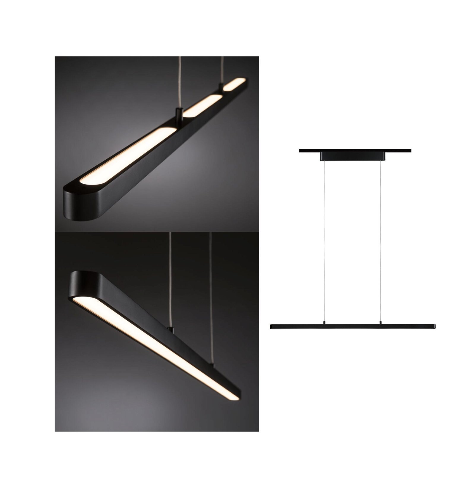Paulmann Schienensystem-Leuchten »URail Pendel Lento 1800lm 41W 2700K dimmb günstig online kaufen