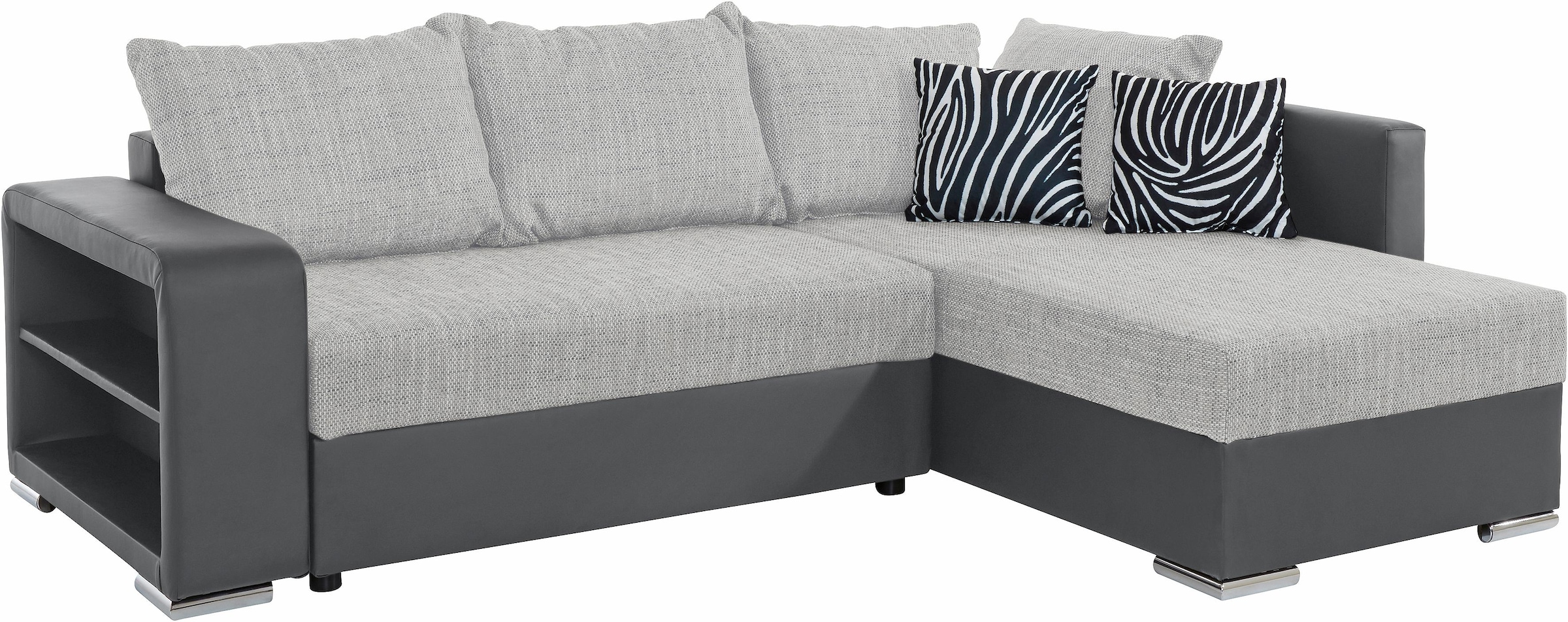 COLLECTION AB Ecksofa »John L-Form«, mit Bettfunktion, wahlweise mit Federkern