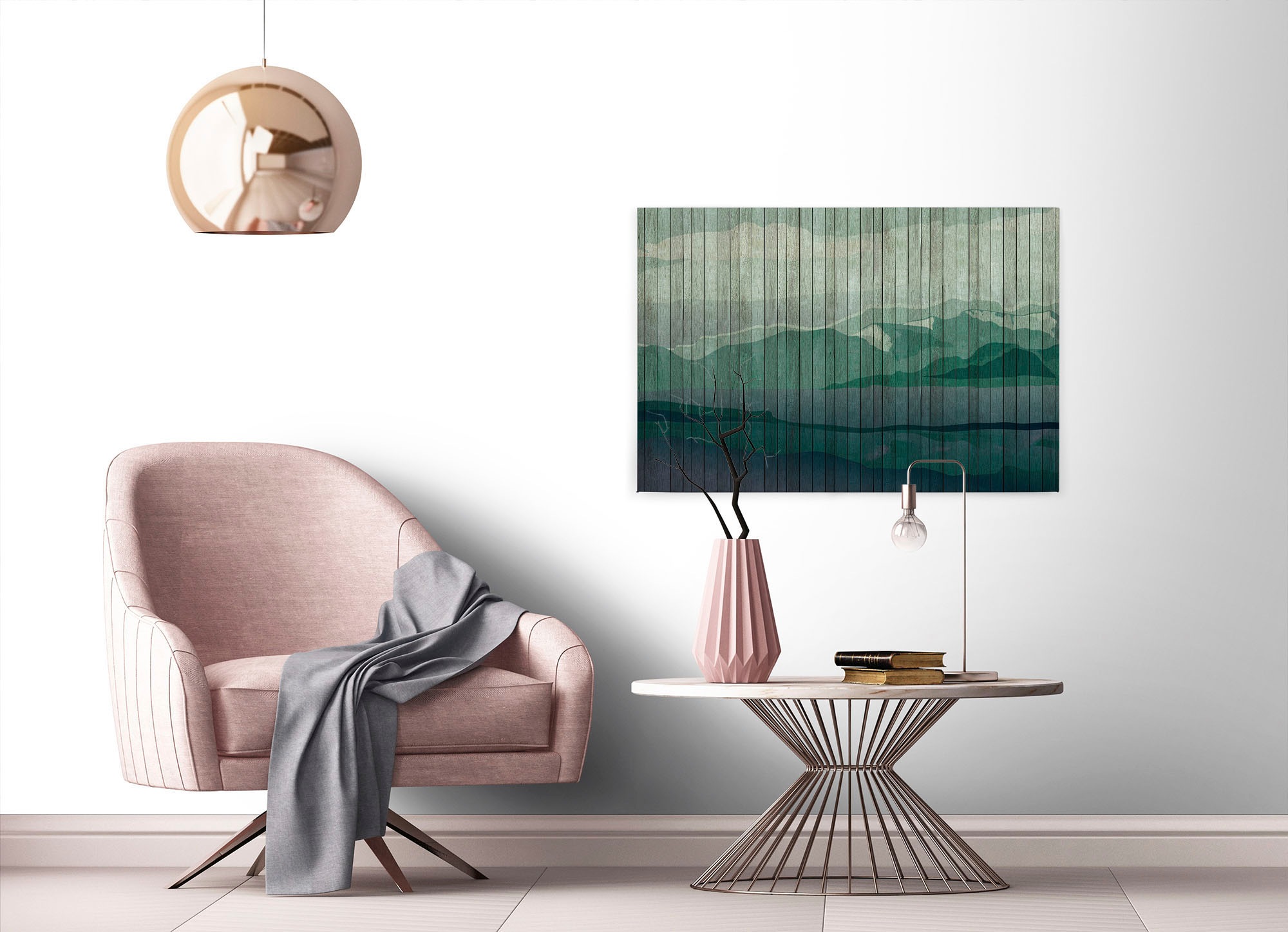 A.S. Création Leinwandbild »mountains 3«, Kunst-Landschaft-Kinder, (1 St.), Keilrahmen Landschaft Berge Gebirge Leinwand-Bild Wohnzimmer modern