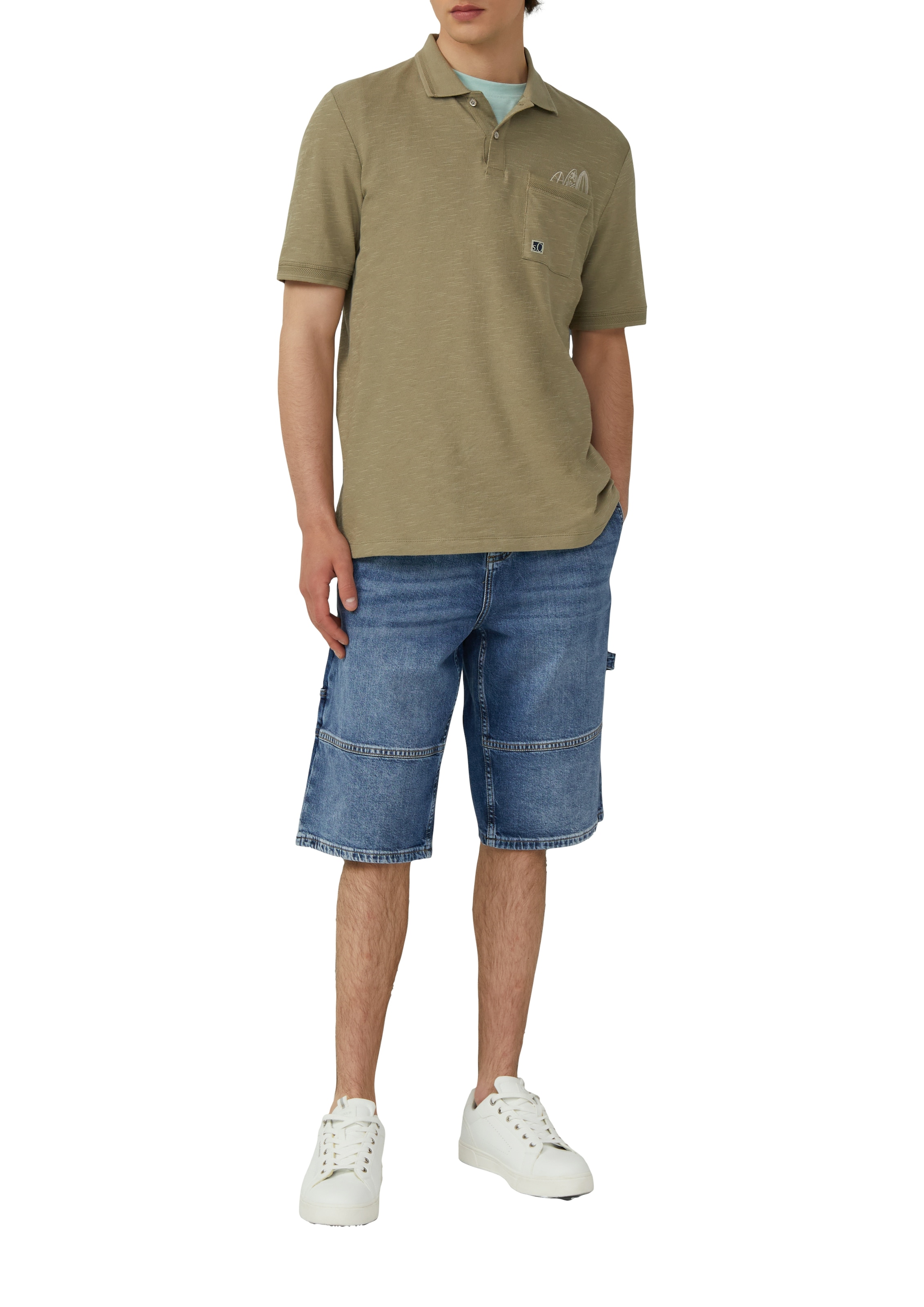 s.Oliver Poloshirt, mit Stickereien