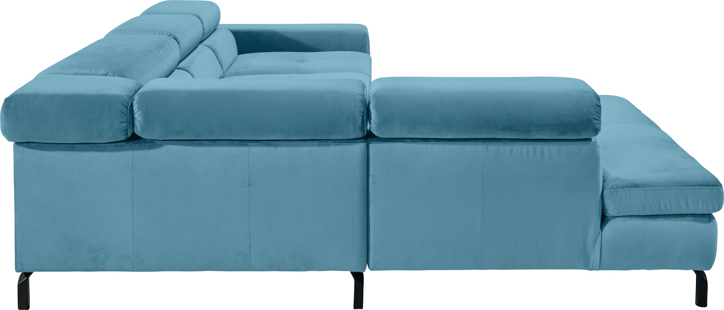 GALLERY M branded by Musterring Ecksofa »Felicia Due L-Form«, Wahlweise mit Sitzvorzug, inkl. Kopfteilverstellung, Sitzhöhe 40 cm