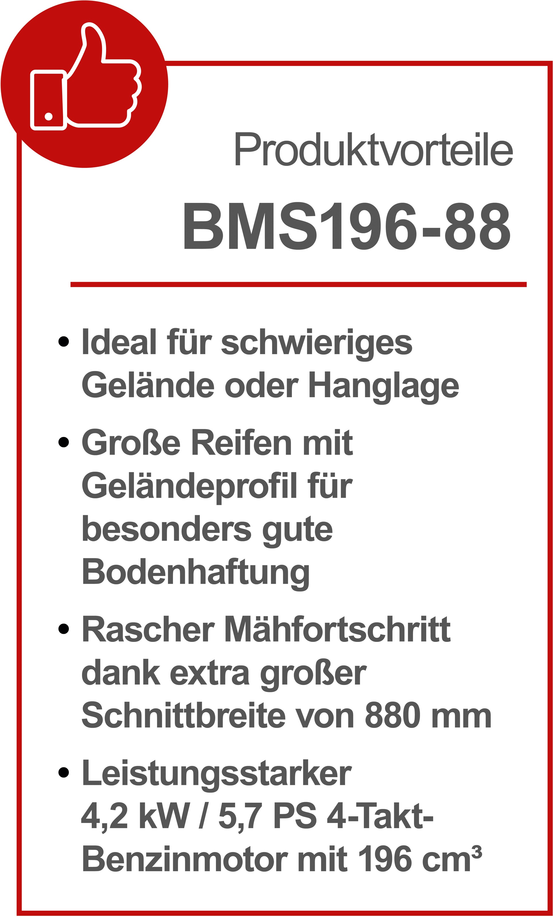 Scheppach Balkenmäher »BMS196-88«