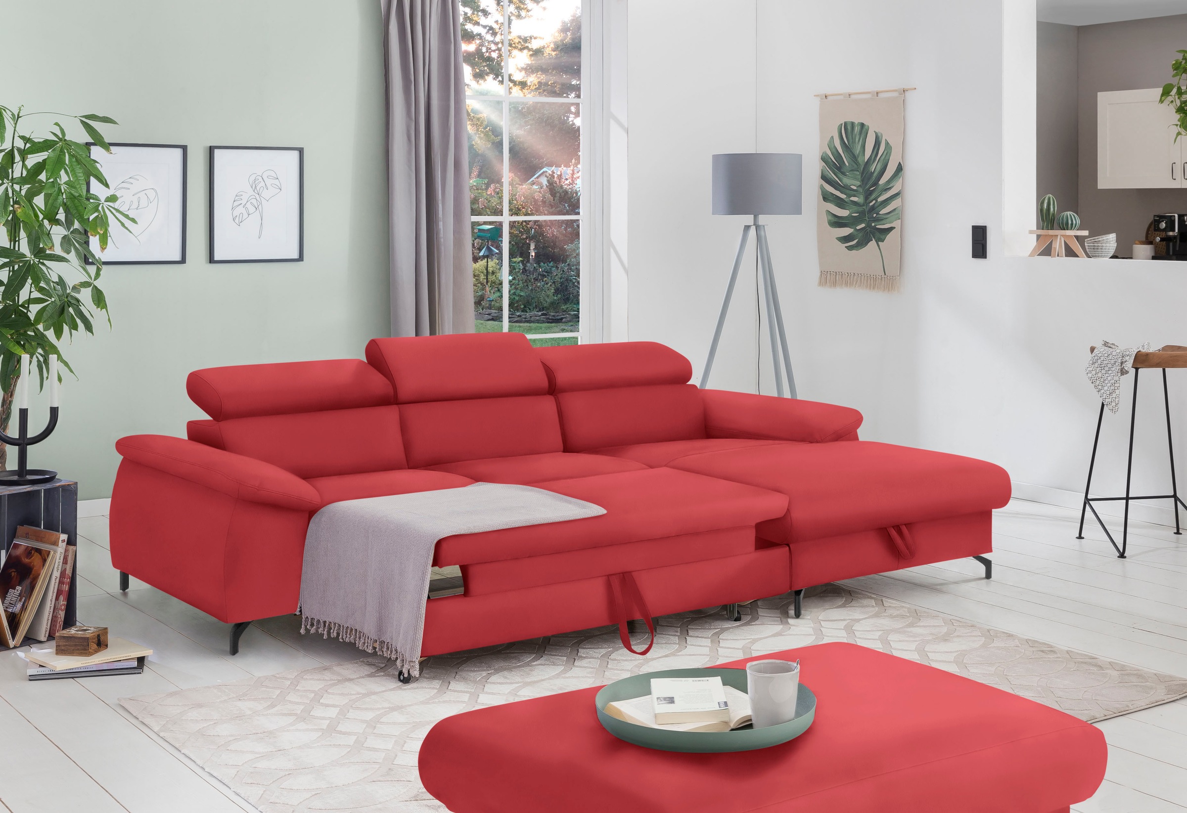 COTTA Ecksofa »Kitty L-Form«, inkl. Kopfteilverstellung, optional mit Bettfunktion u. Bettkasten