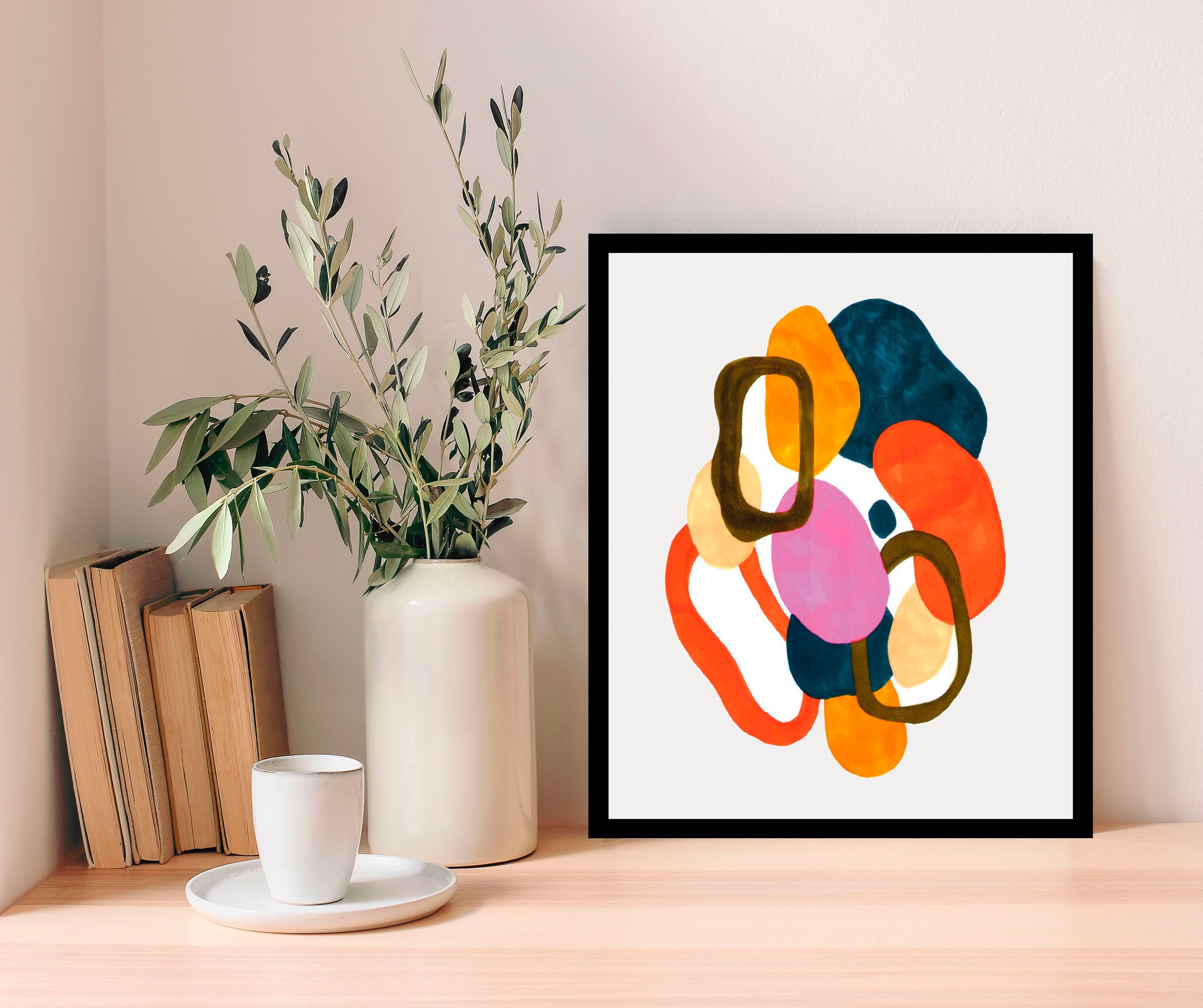 queence Bild »Joko«, Abstrakt-Kunst-Gemälde-Figuren-Modern, (1 St.), HD Pre günstig online kaufen