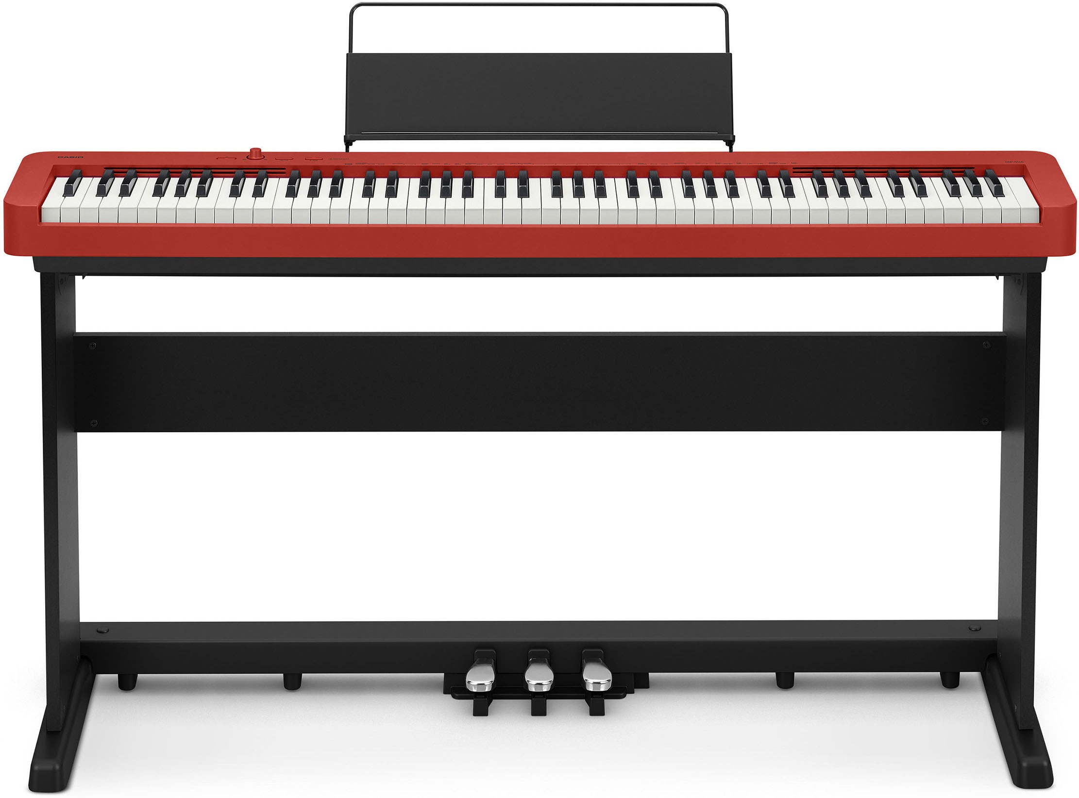 CASIO Digitalpiano »CDP-S160RD« mit Stativ und Pedaleinheit rot/schwarz