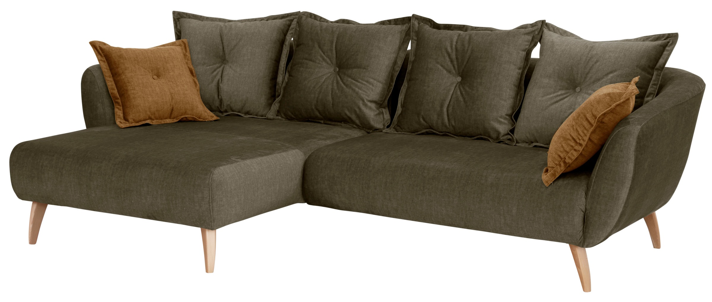 Home affaire Ecksofa »Baggio formschöne Polsterecke, bequem, Breite 277cm, günstig online kaufen