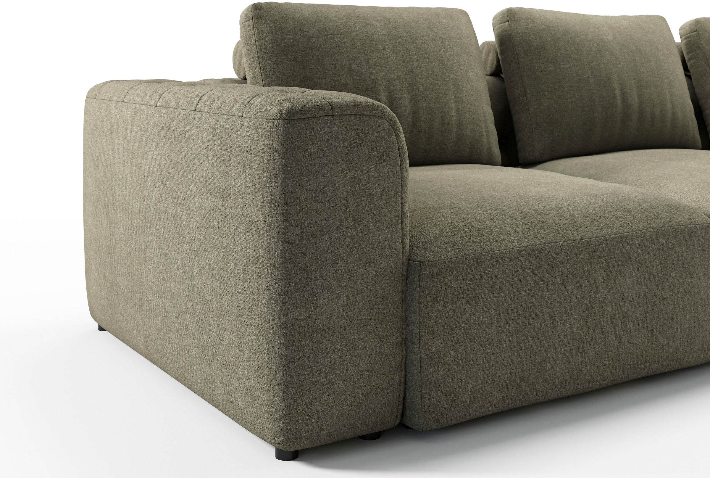 RAUM.ID Chaiselongue »Cushid«, Modul-Sofa, bestehend aus 2-Sitzer und  Hocker auf Rechnung bestellen | Chaiselongues