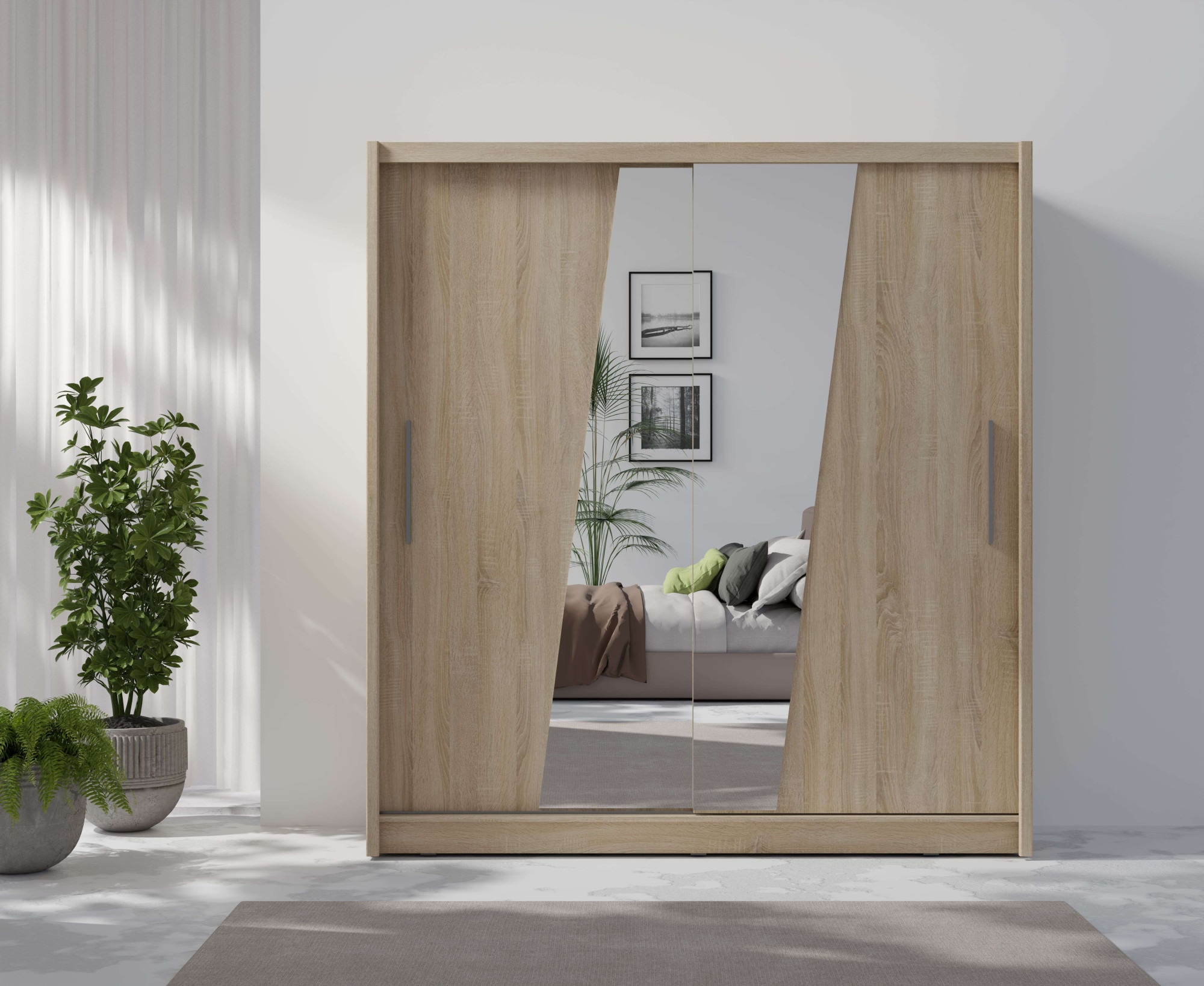 Home affaire Kleiderschrank »JULIETTA Schiebetürenschrank mit 10 Fächer, Kl günstig online kaufen