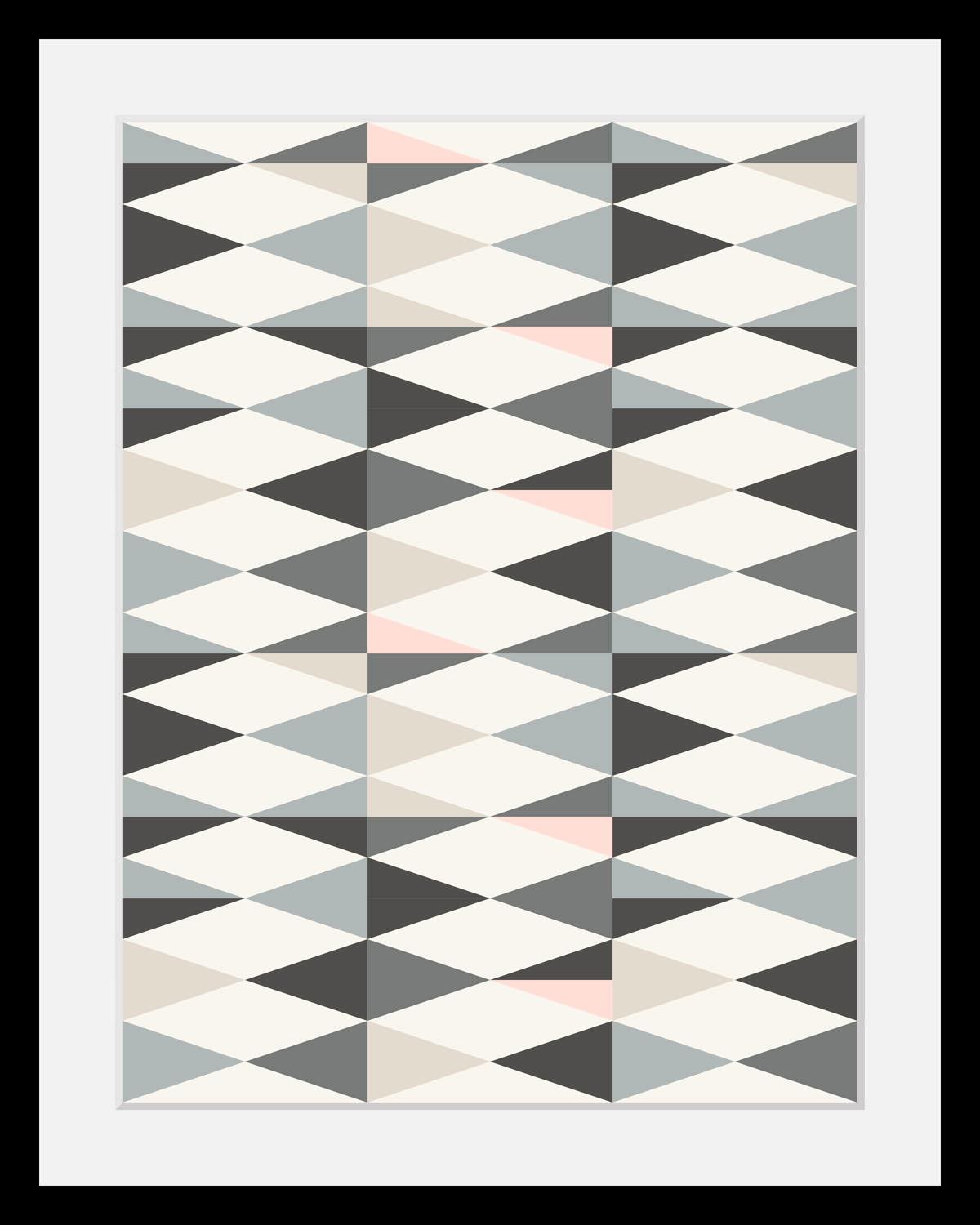 queence Bild »abstrakte Kunst«, Abstrakt-Kunst-Figuren, HD Premium Poster-Druck inkl. Holzrahmen