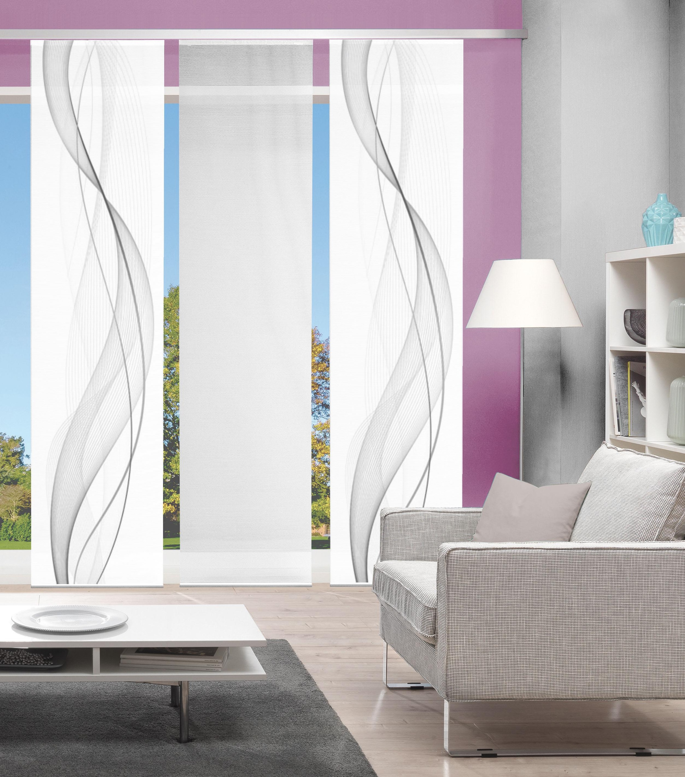 Vision S Schiebegardine »3ER SET HEIGHTS« Paneelwagen 3 Stk. tlg. HxB: 260x günstig online kaufen