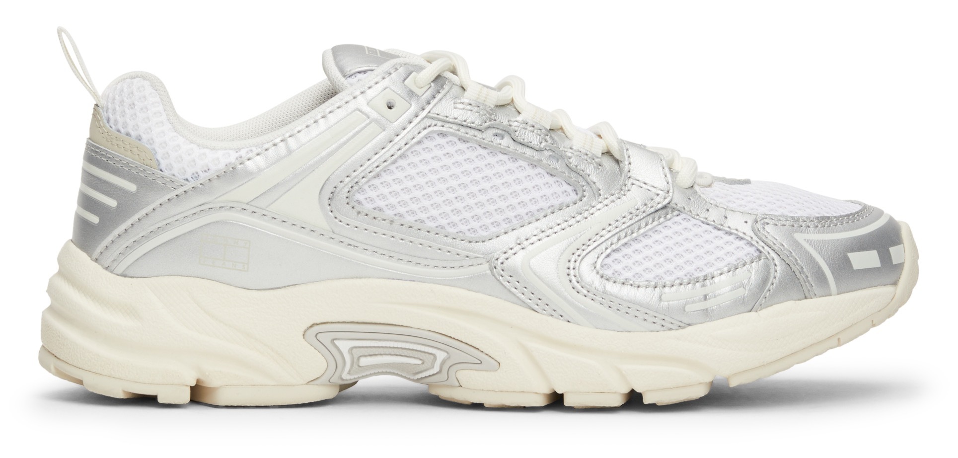 Tommy Jeans Keilsneaker »TJW ARCHIVE RETRO RUNNER«, Freizeitschuh, Halbschuh, Schnürschuh, Ugly-Sneaker, Kontrastbesatz